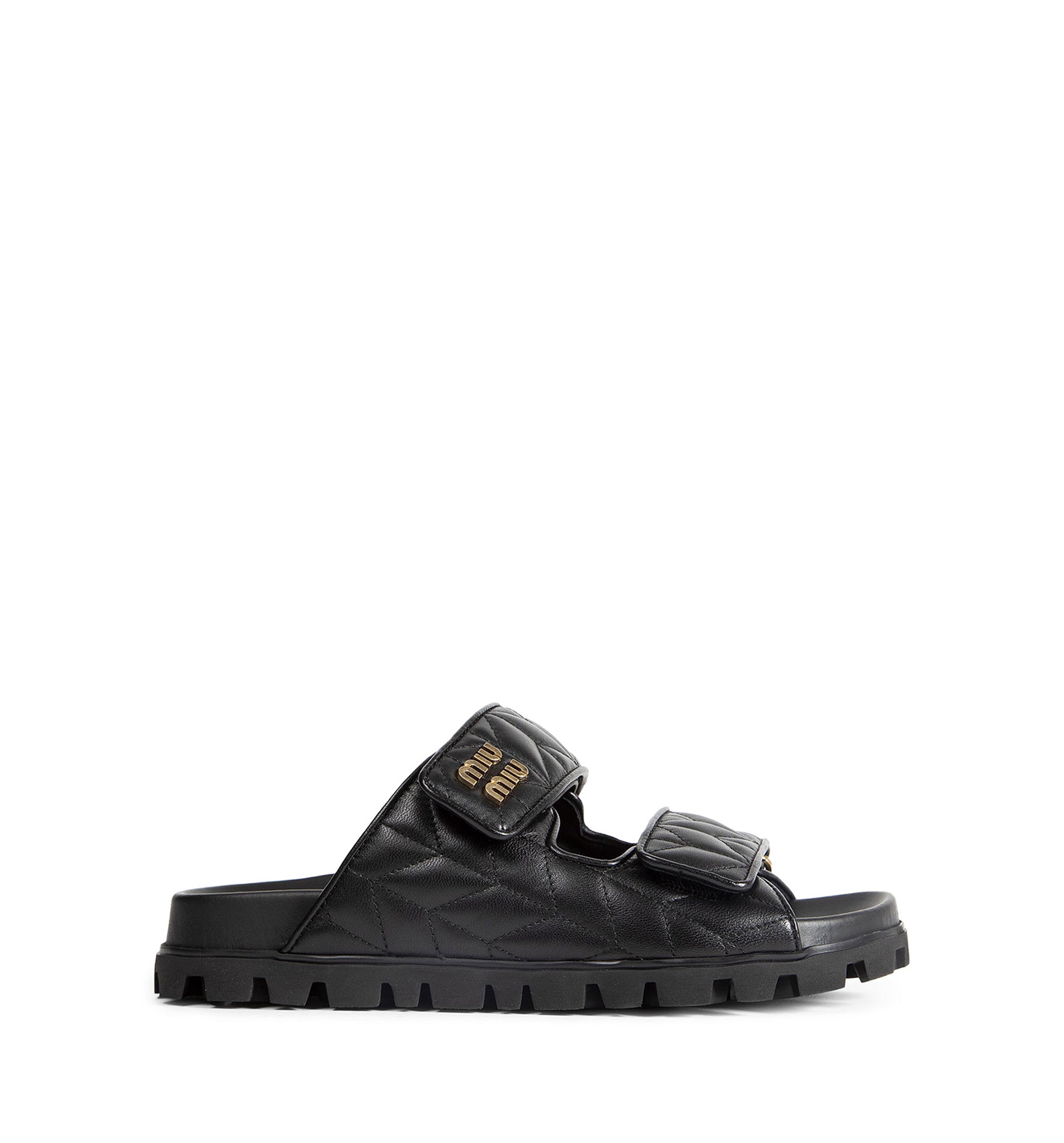 Matelassé Nappa Leather Slides