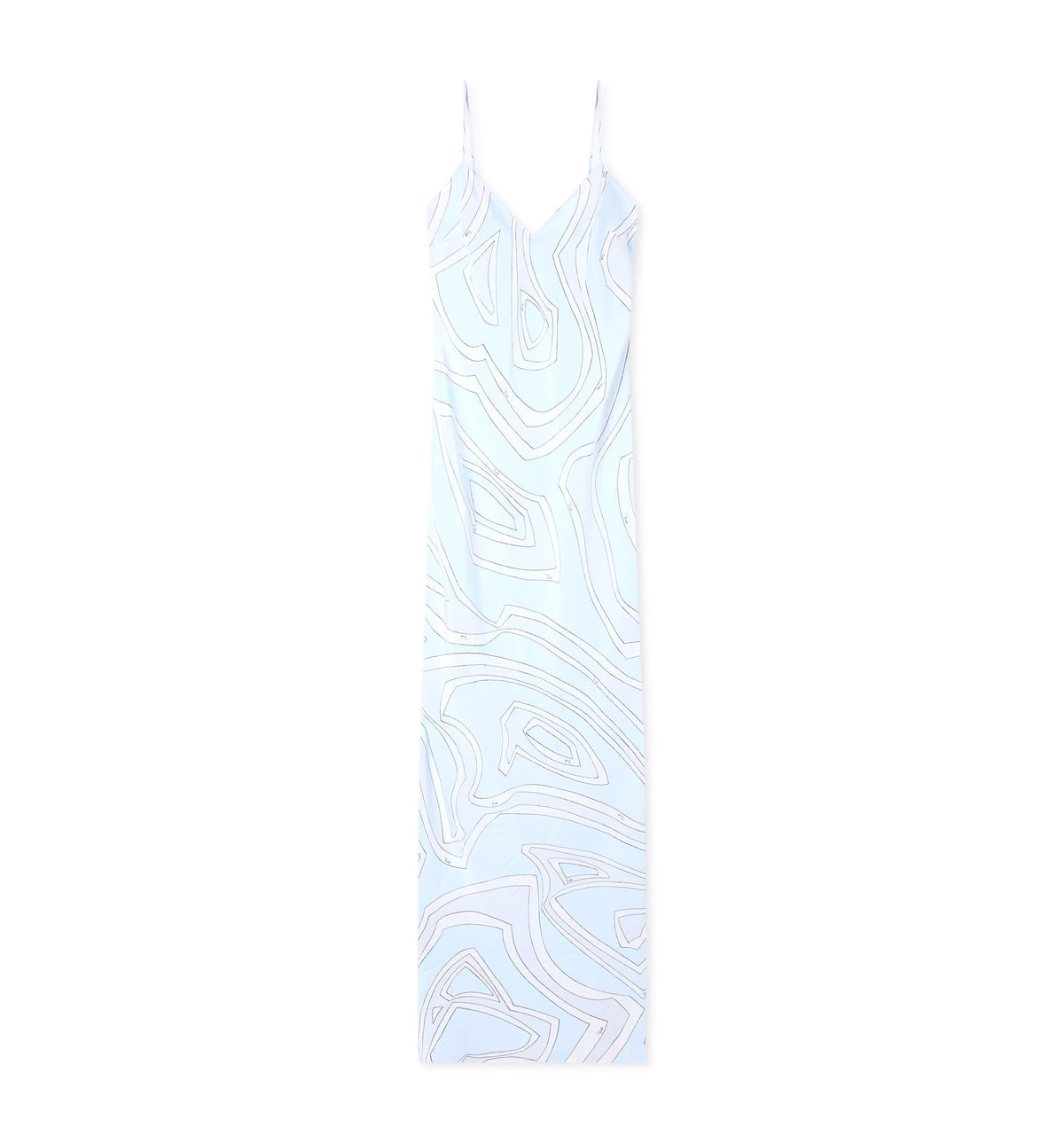 Labirinto Print Crêpe de Chine Dress