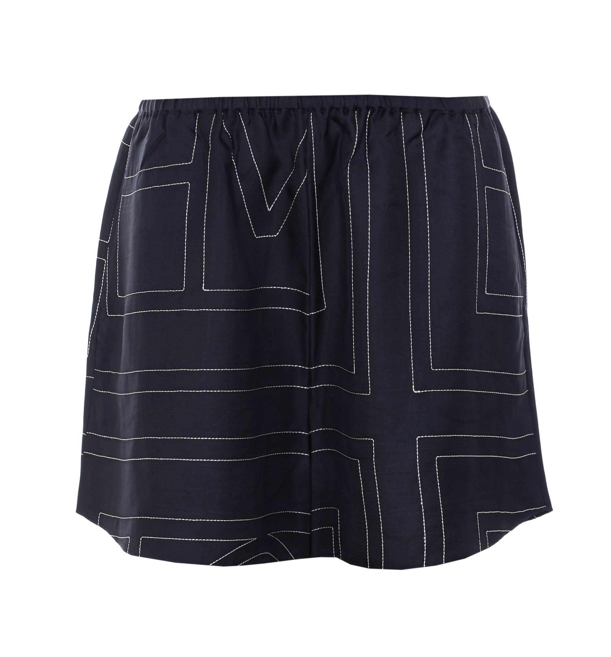 Monogram Silk PJ Shorts