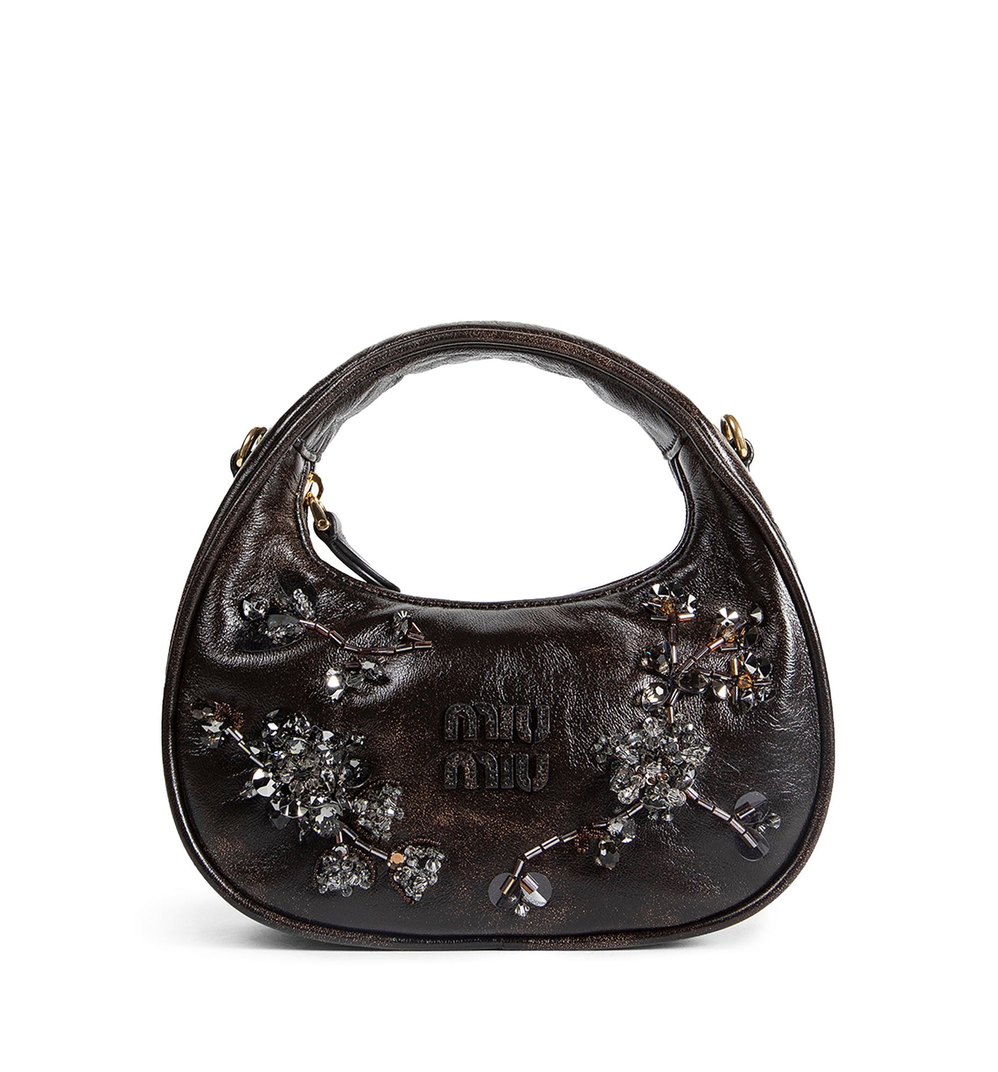 Wander Embroidered Leather Mini Bag
