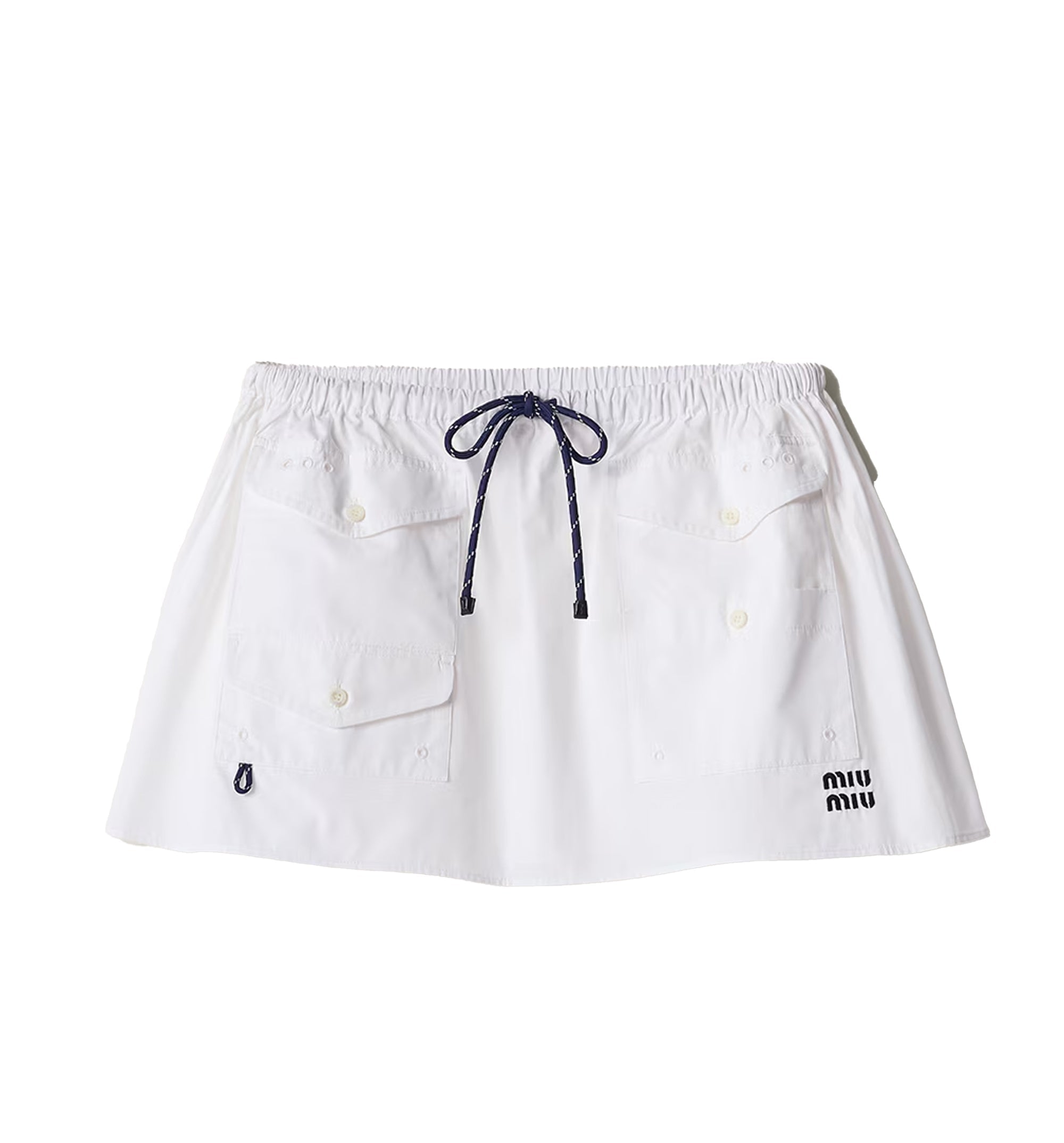 Poplin miniskirt