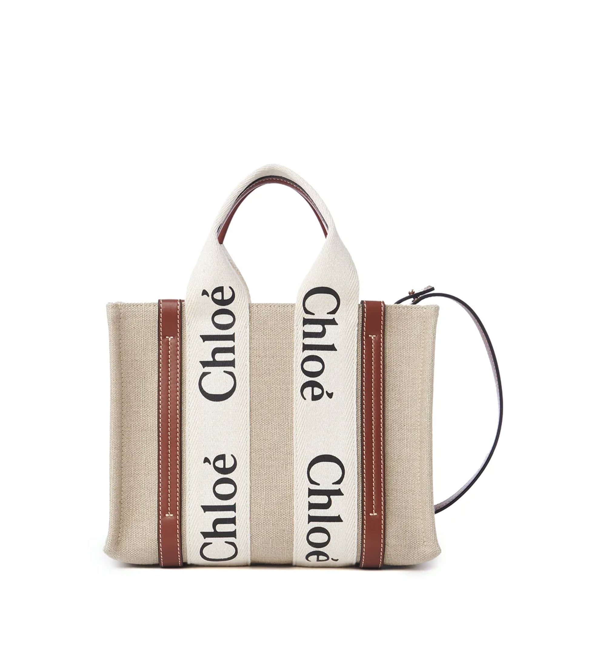 Small Woody Tote Bag In Linen