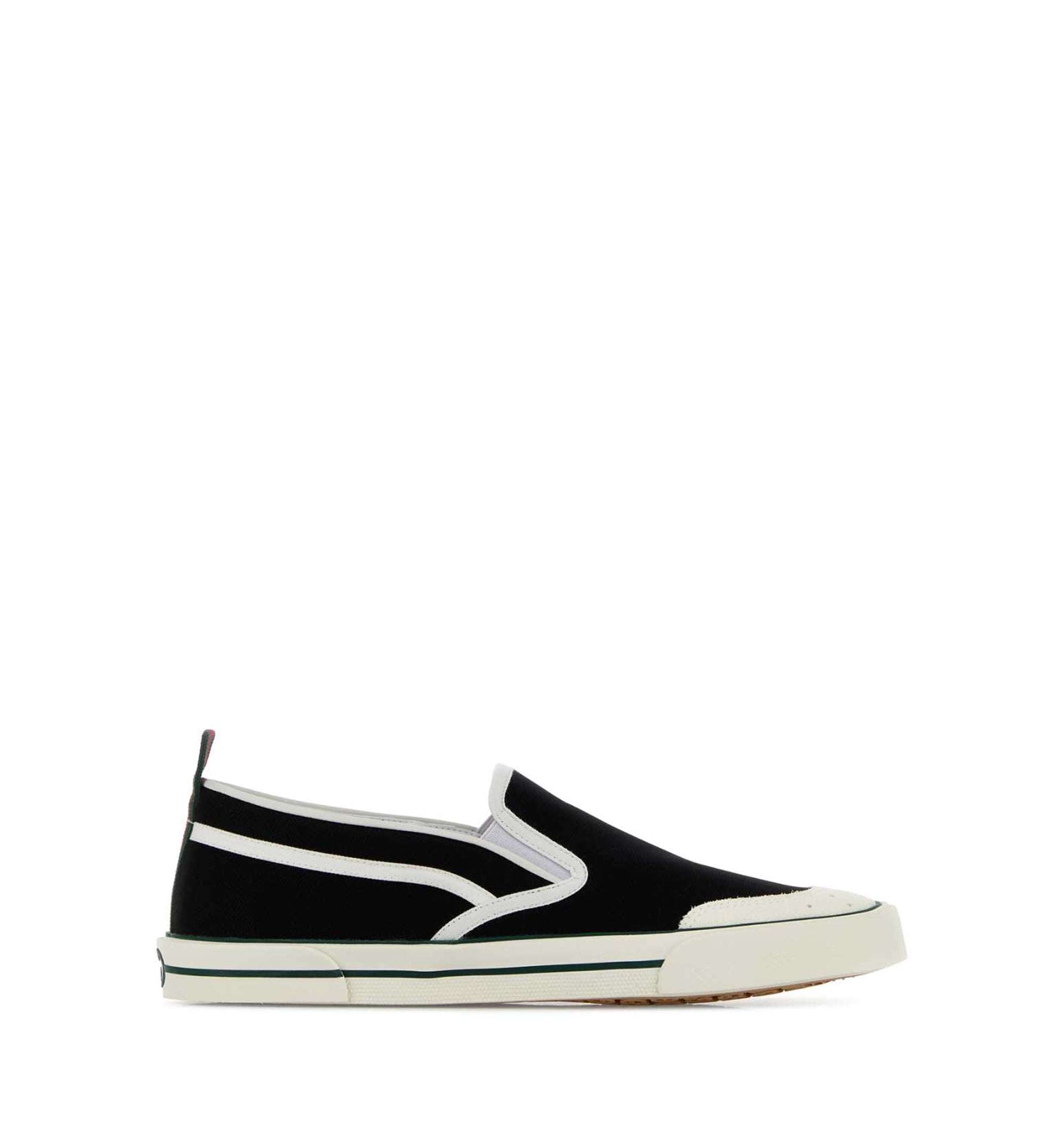 Black Canvas Slip-Ons