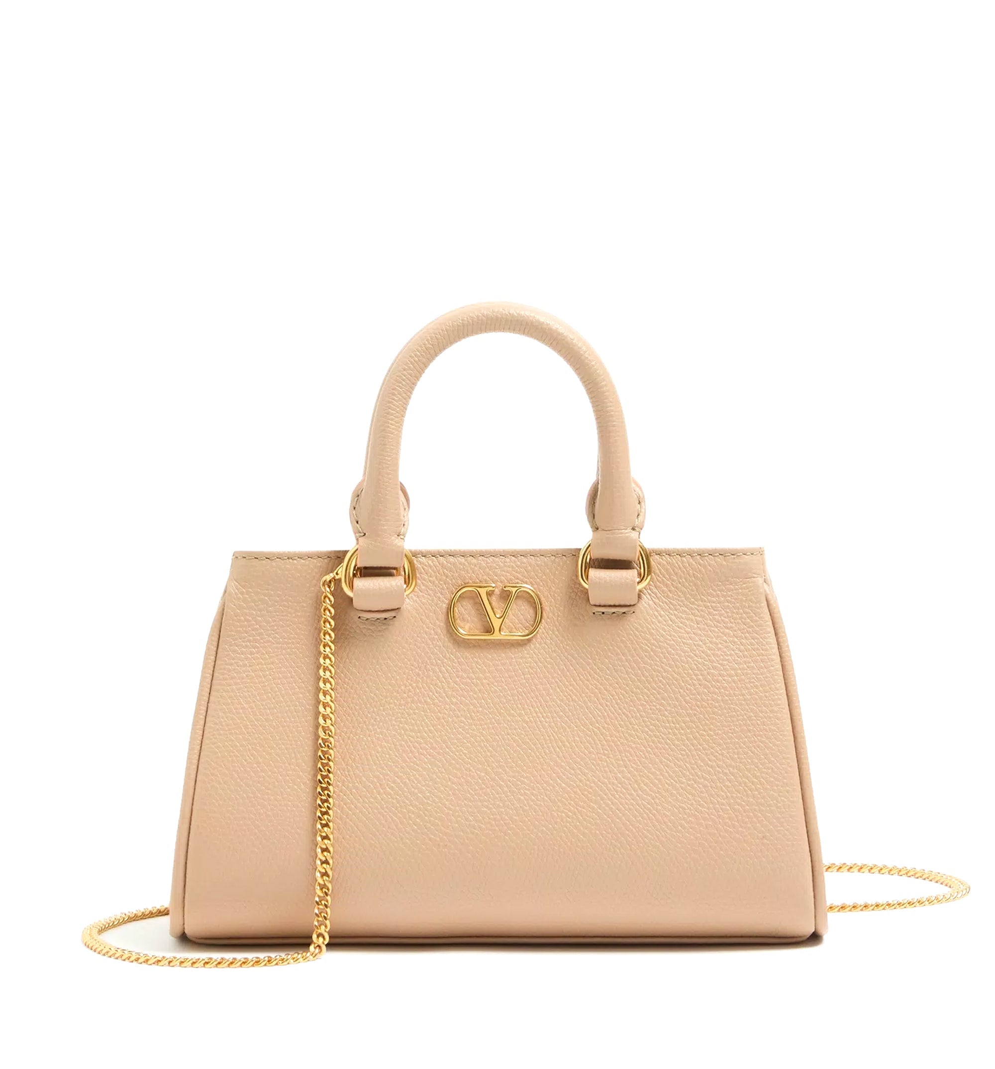 VLogo Signature Mini Bag In Grainy Calfskin