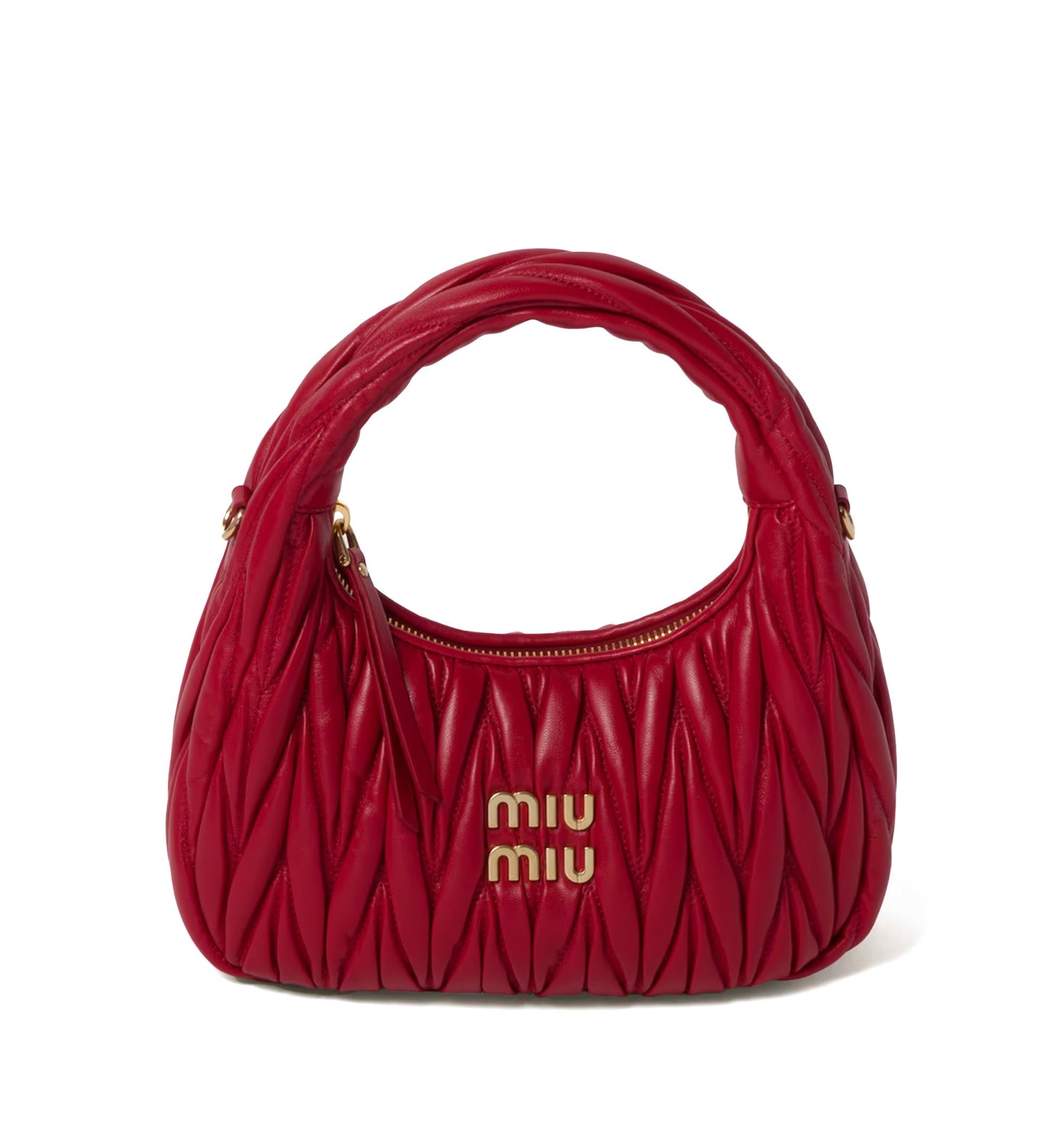 Wander Matelassé Nappa Leather Hobo Bag