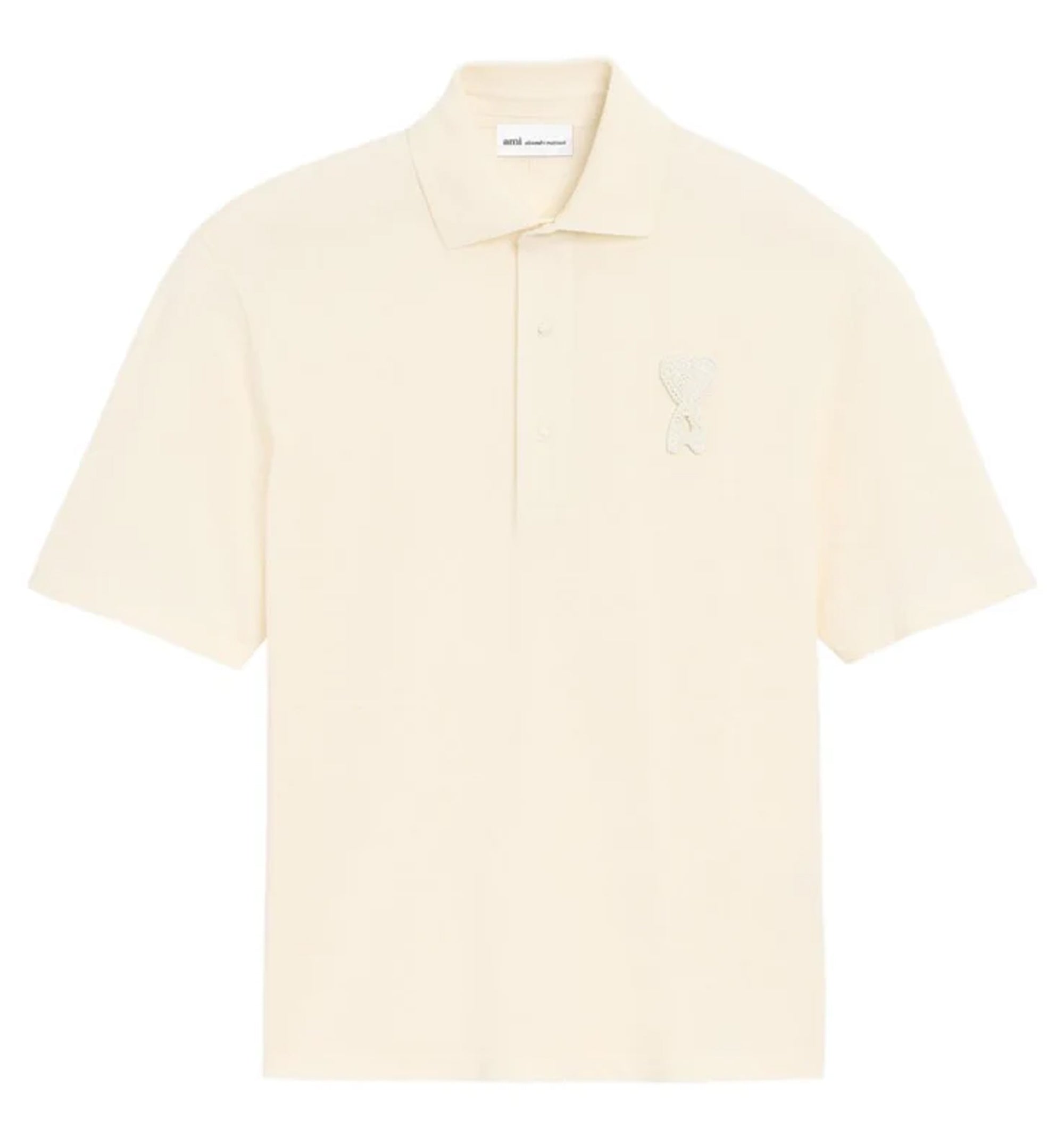 Cotton Ami De Coeur Knitted Patch Polo