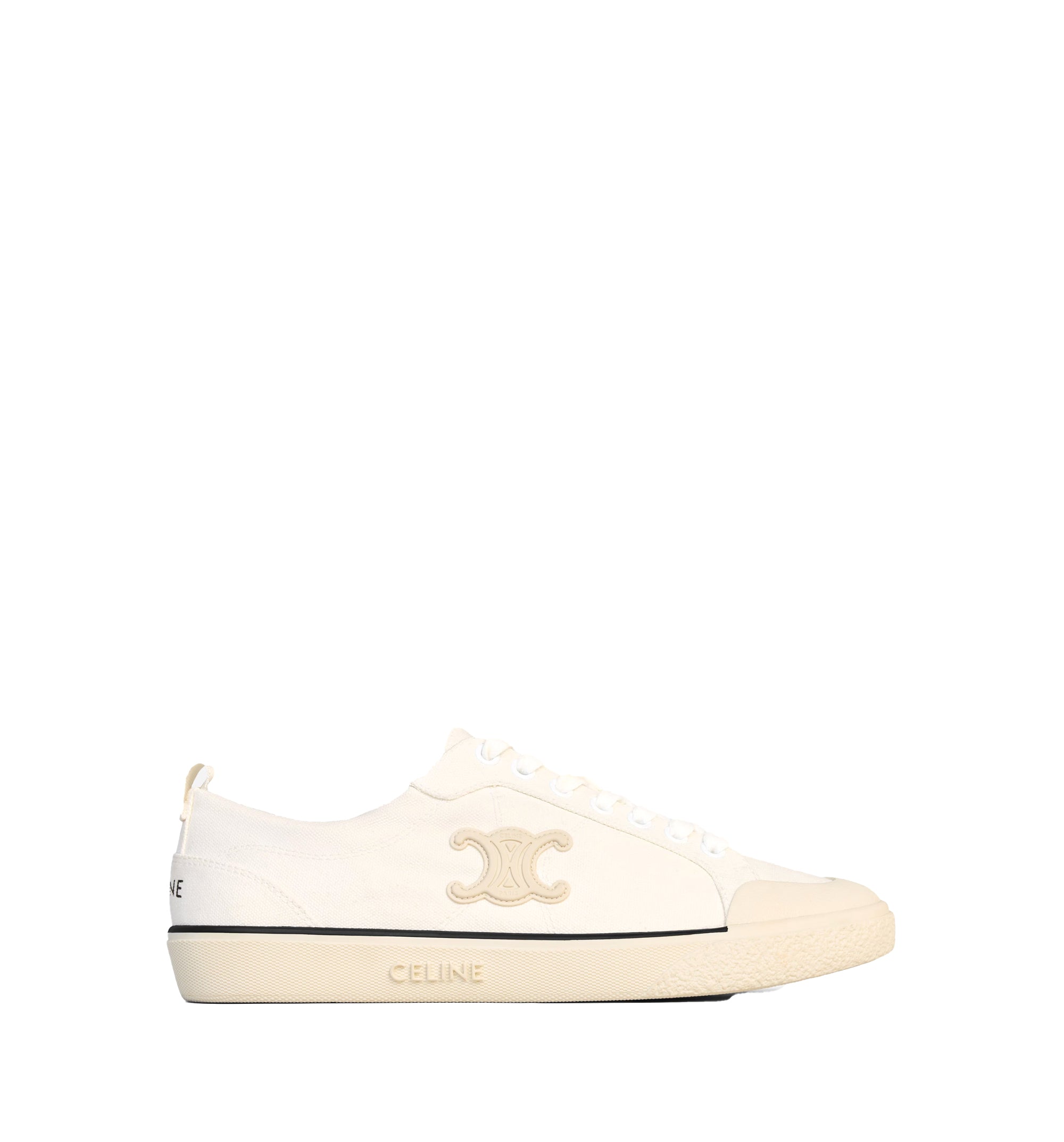 Celine Alan Sneakers With Triomphe In Canvas
