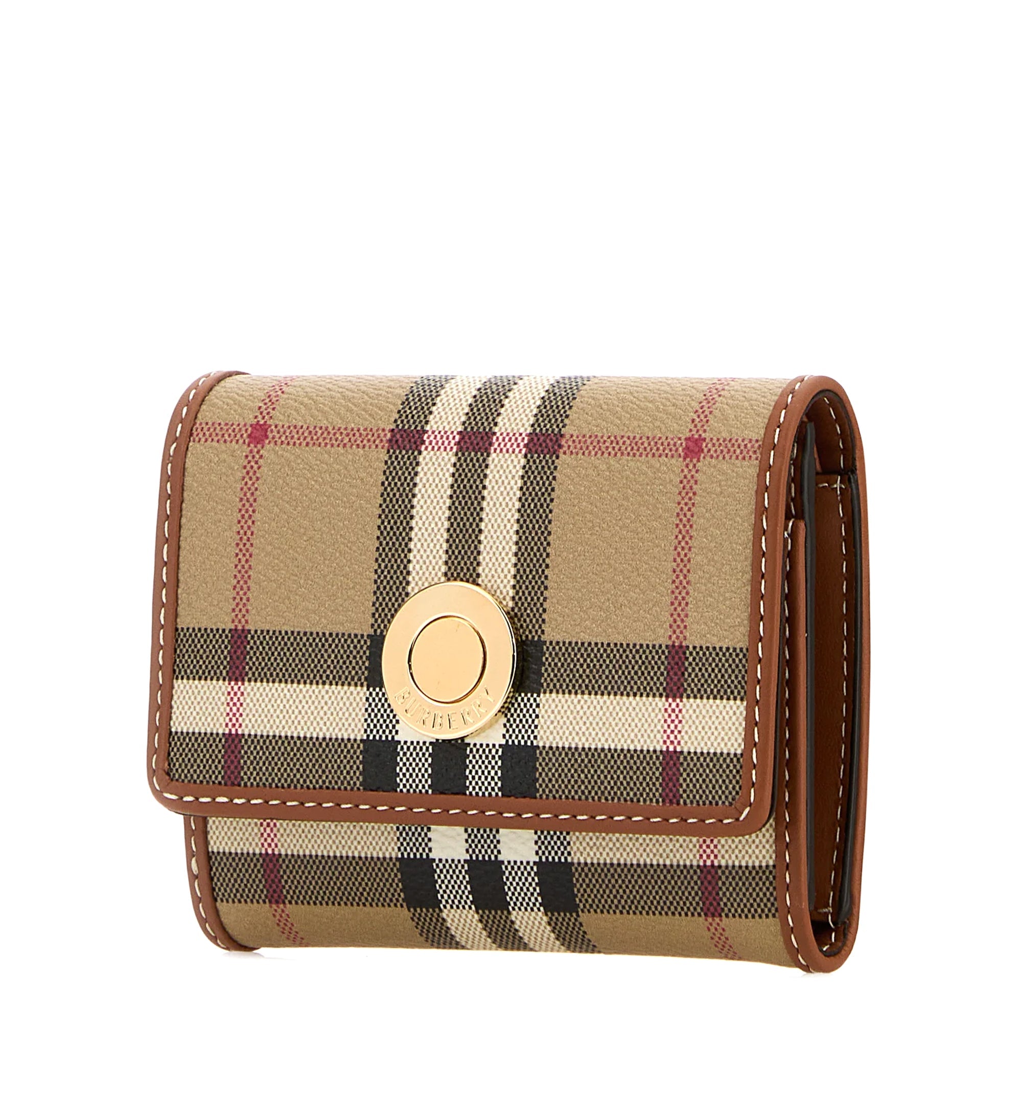 Small Check Folding Wallet