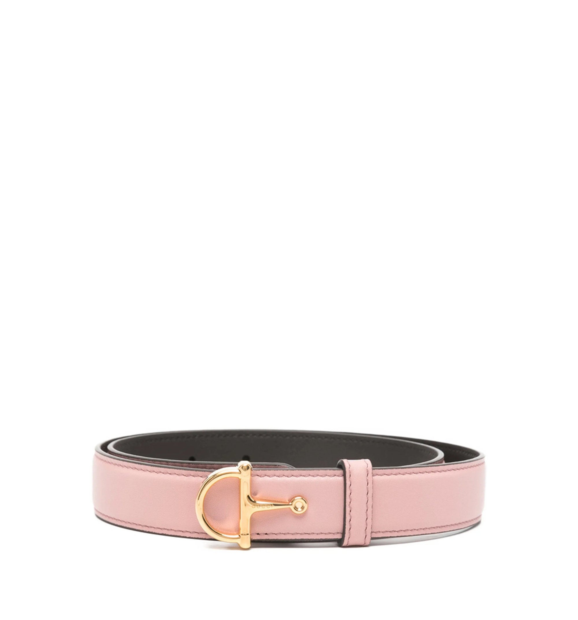 Thin Belt With Half-horsebit Buckle