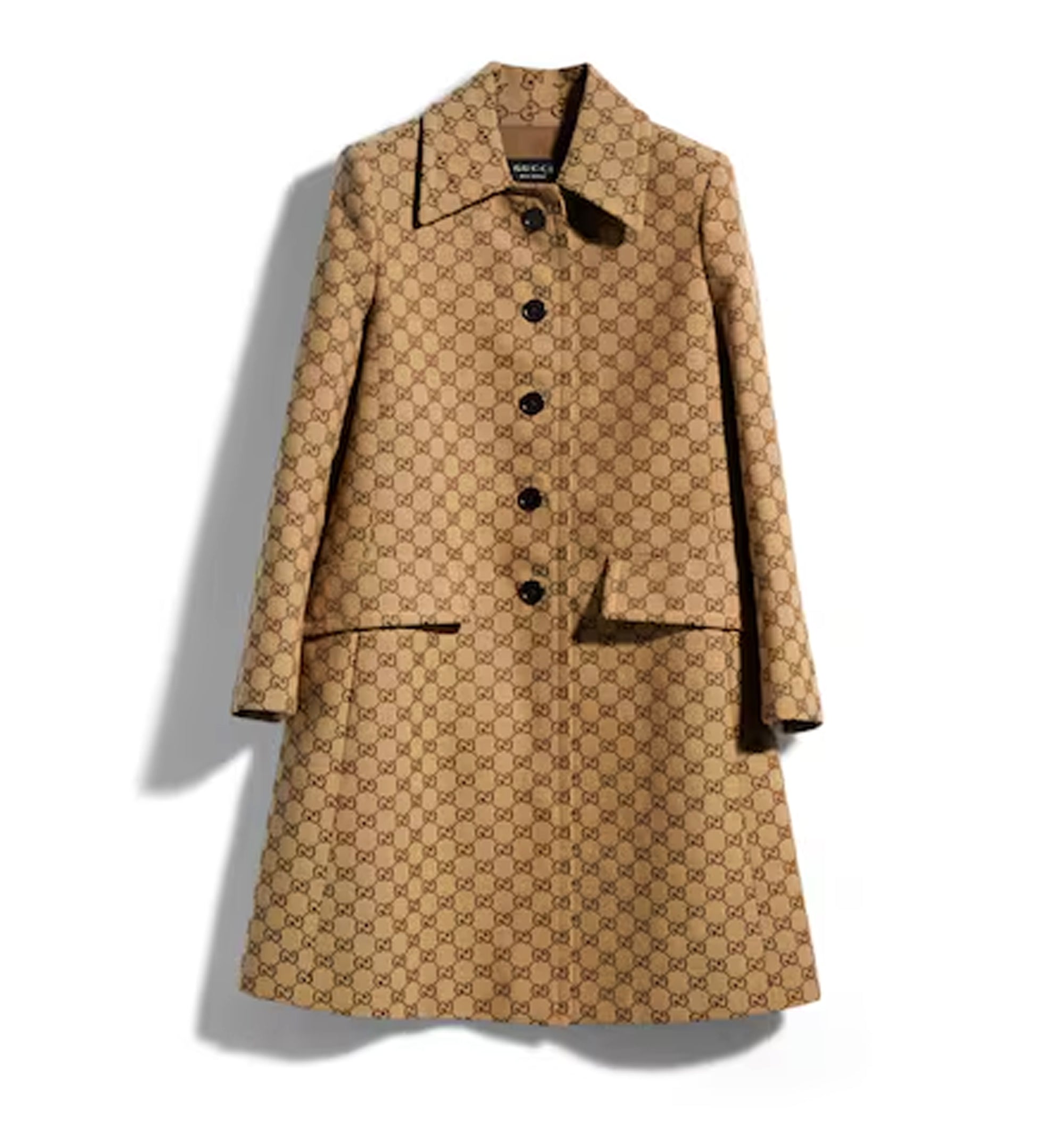 GG cotton canvas coat