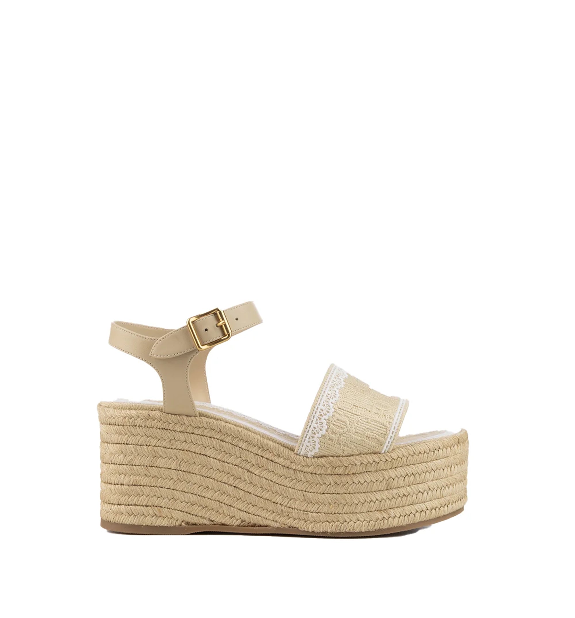 Dior Dentelle Wedge Sandal