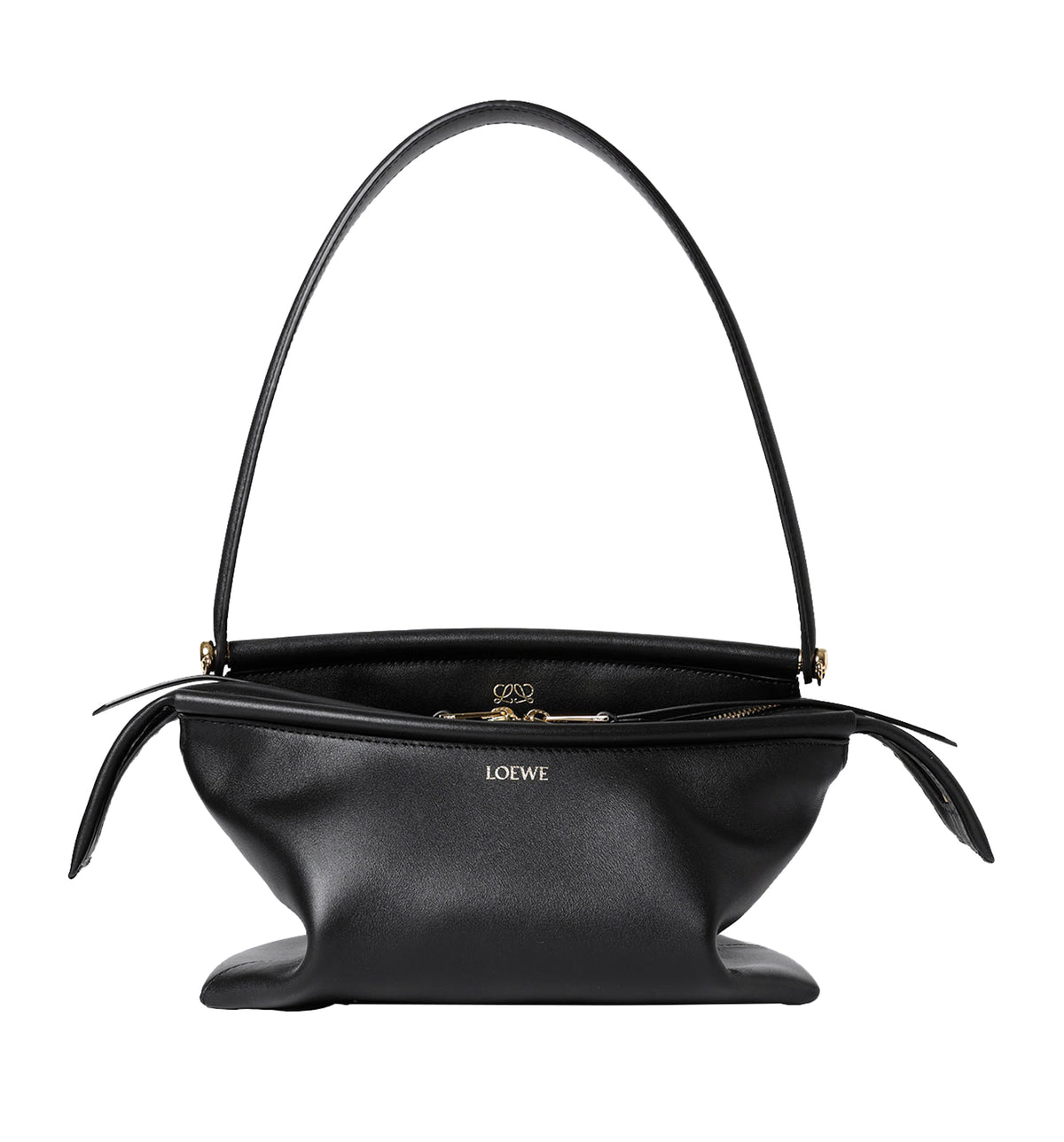 Small Whisker bag in glazed calfskin