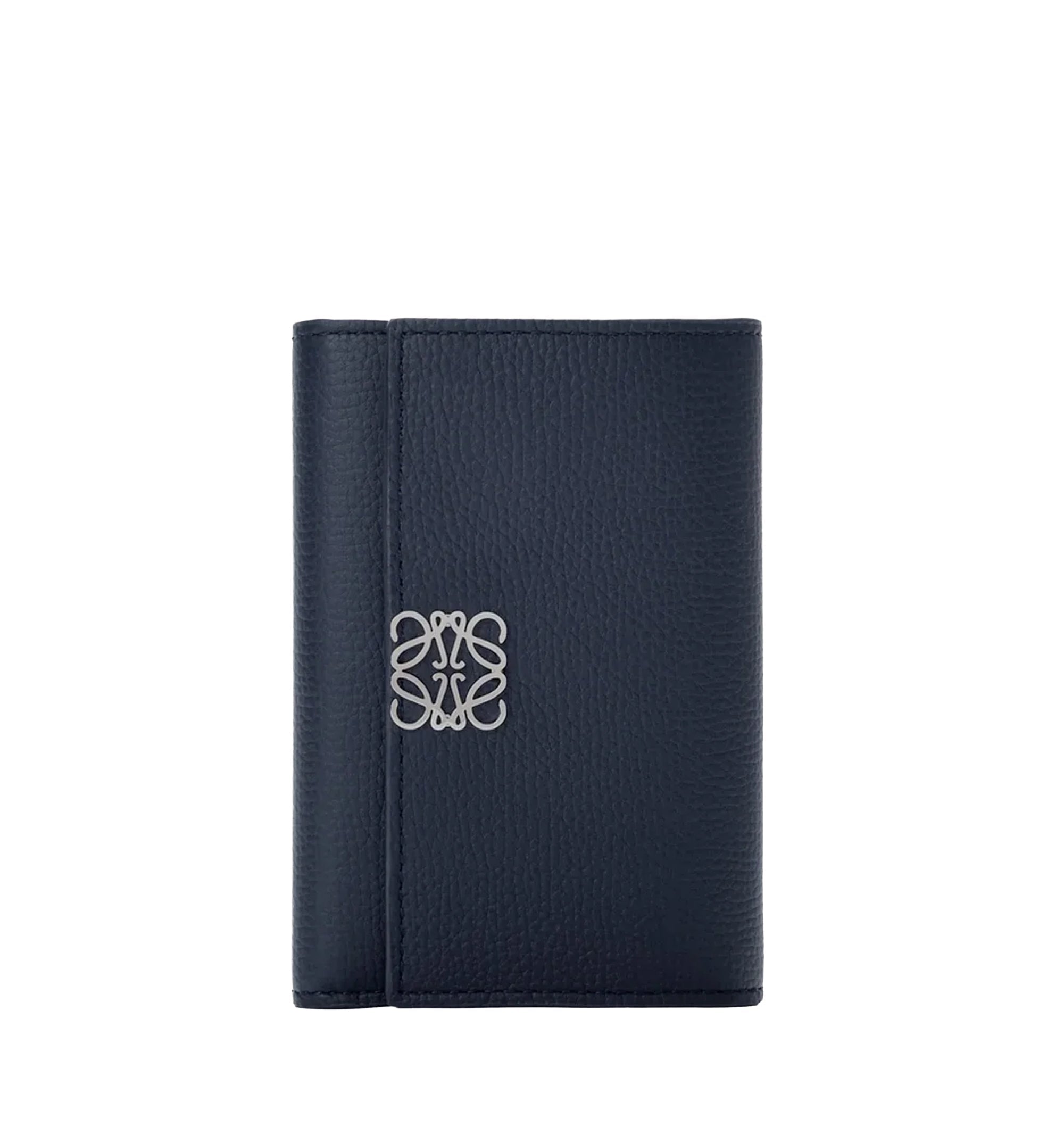 Anagram Small Vertical Wallet In Pebble Grained Calfskin