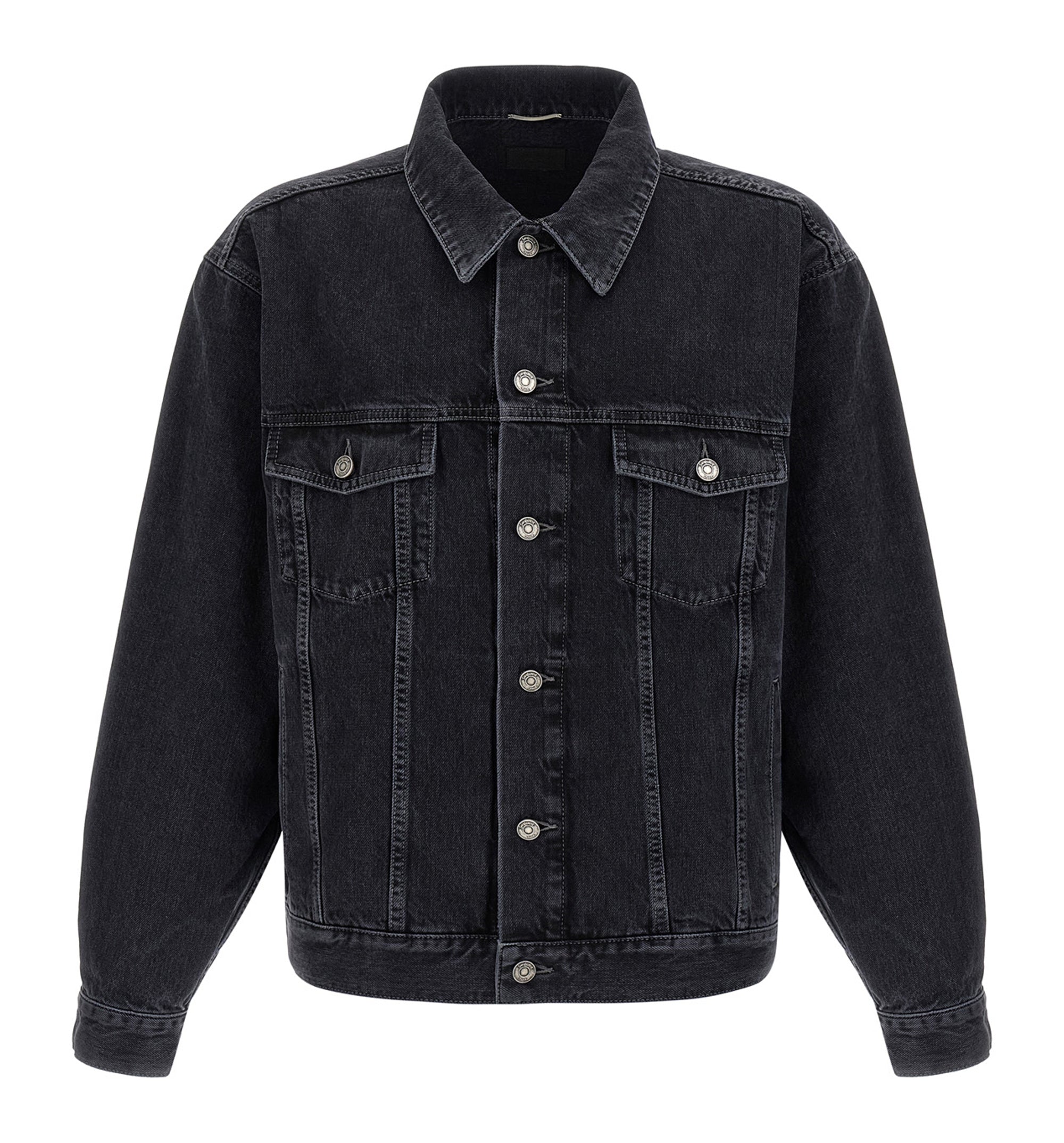Trucker Jacket In French Black Denim