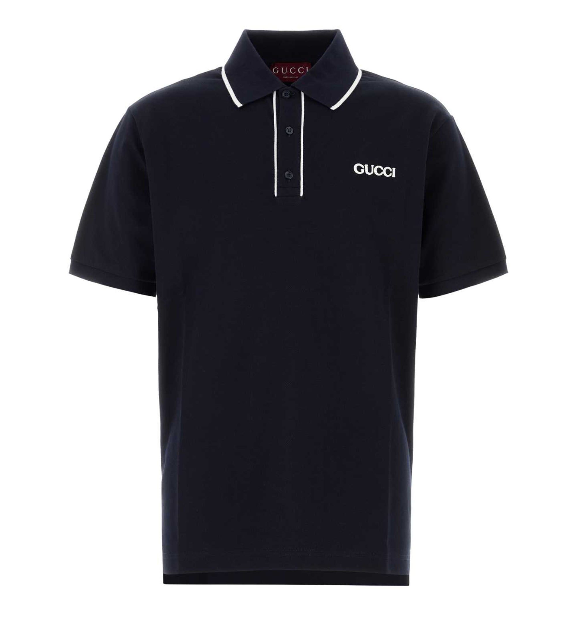 Embroidered Cotton Piquet Polo Shirt