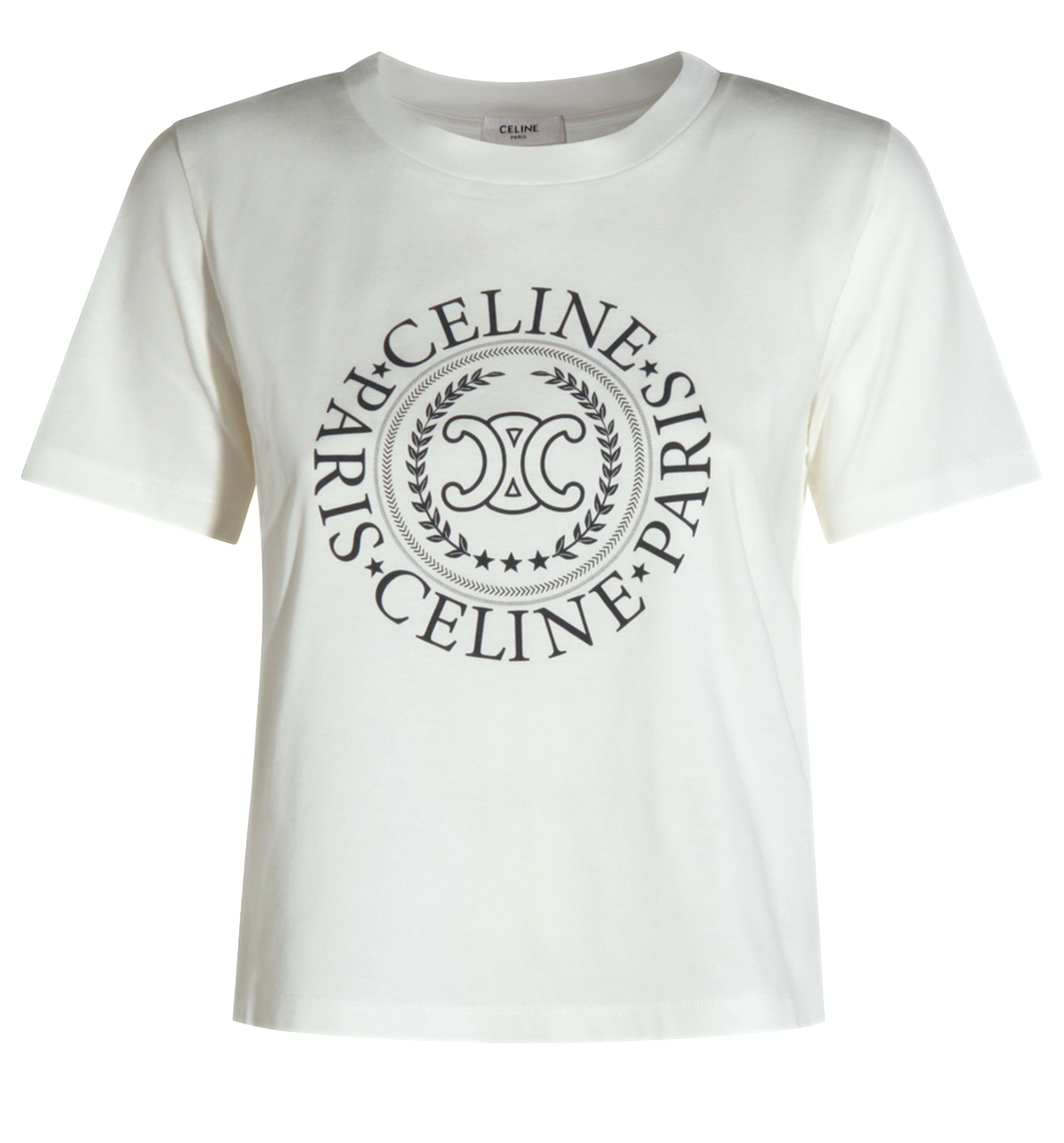 Celine Boxy T Shirt in Cotton Jersey