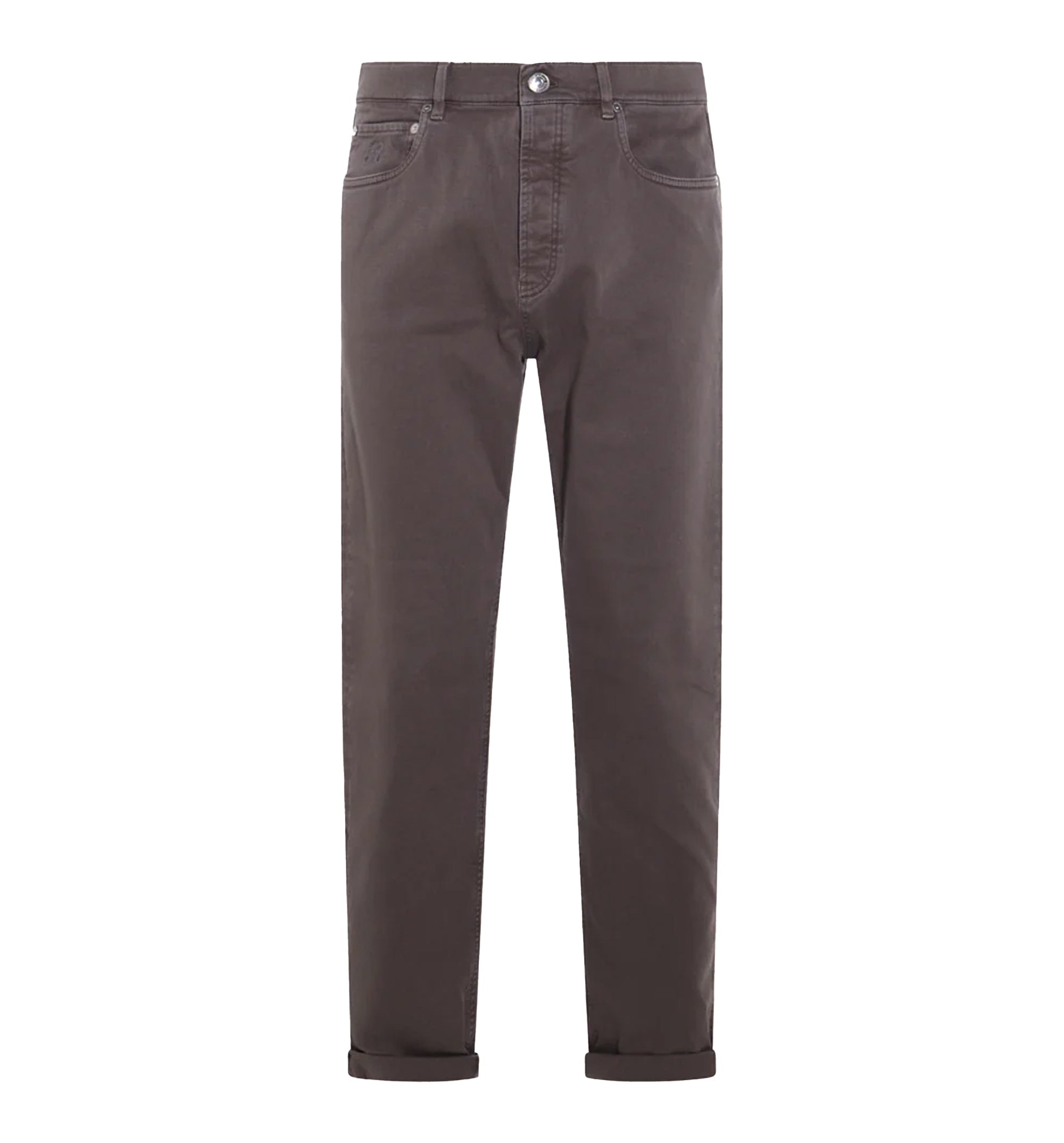 Cotton Stretch Five-Pocket Jeans