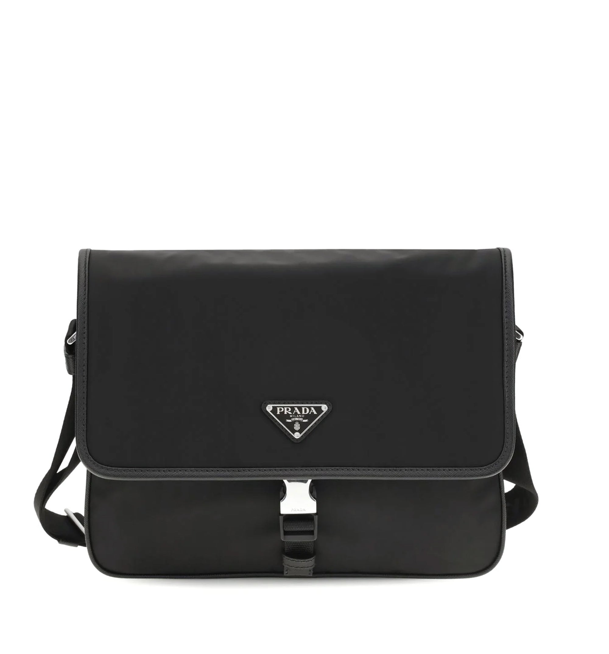 Re-Nylon and Saffiano Shoulder Bag
