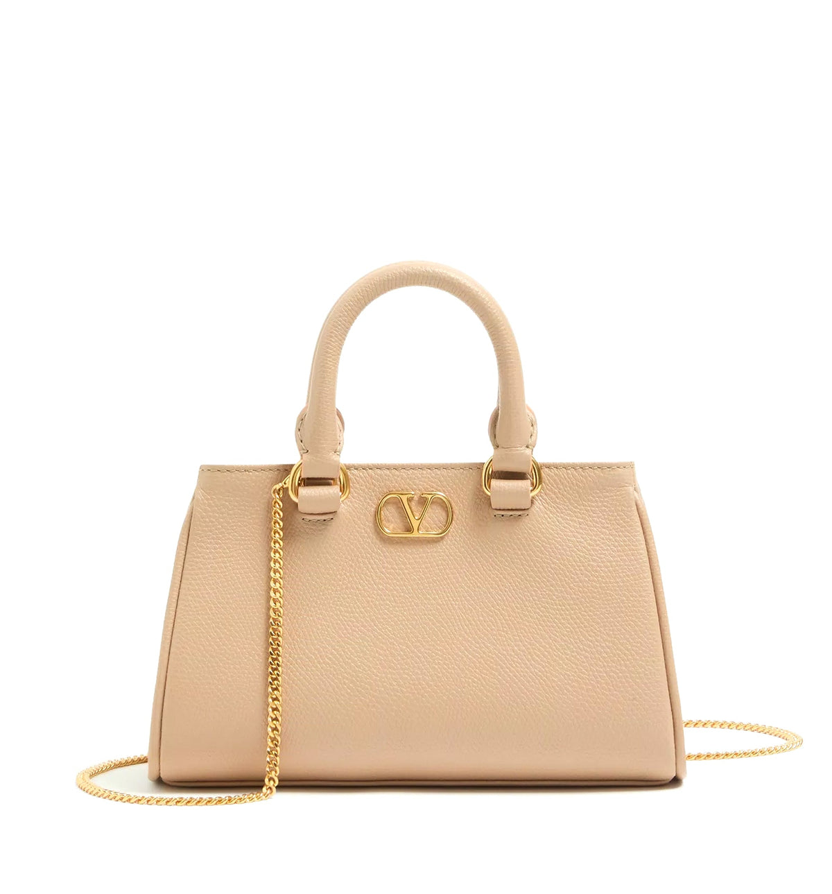 VLogo Signature Mini Bag In Grainy Calfskin