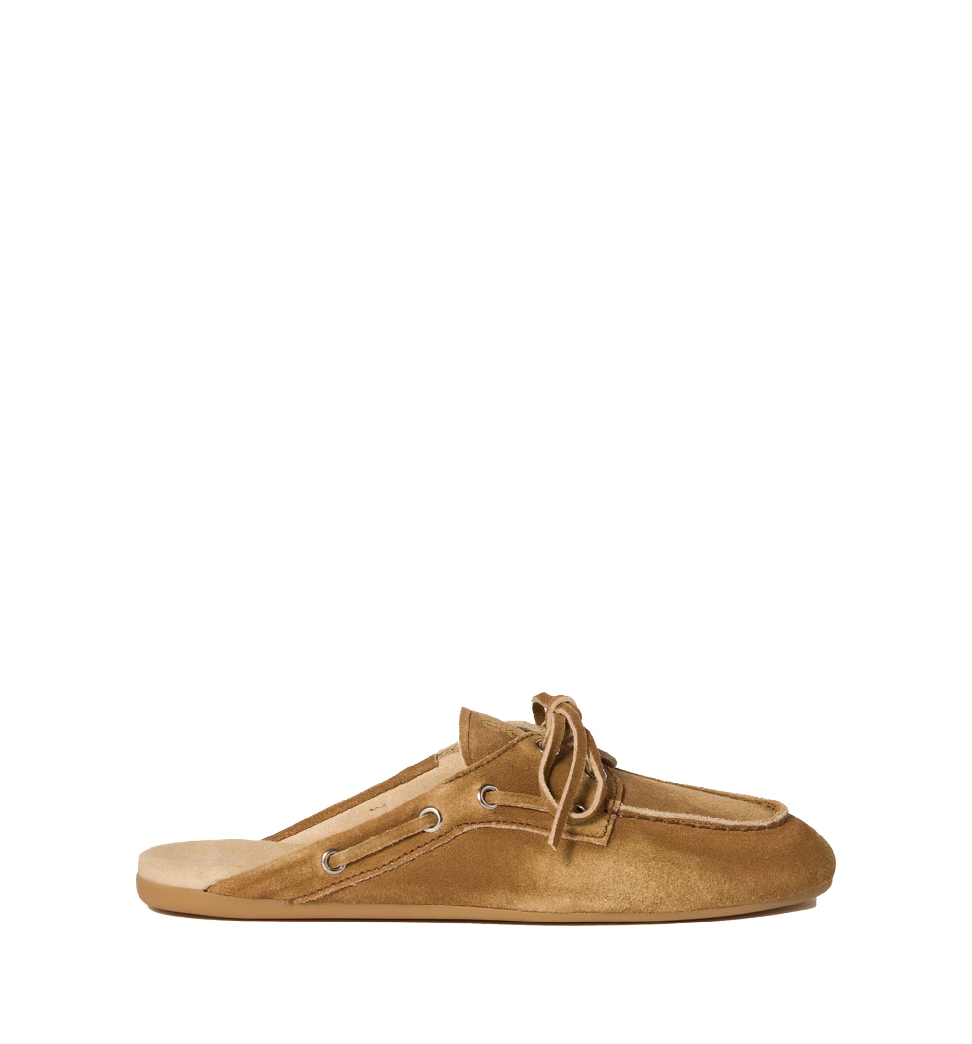 Faded Suede Mules
