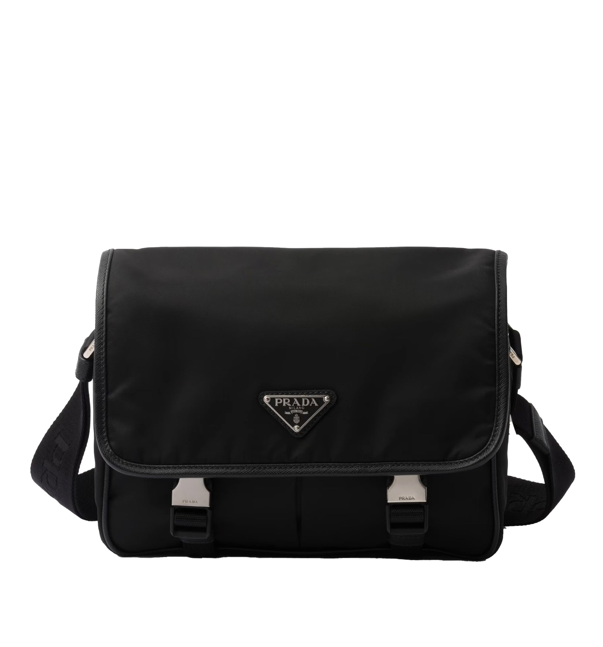 Re-Nylon And Saffiano Leather Shoulder Bag