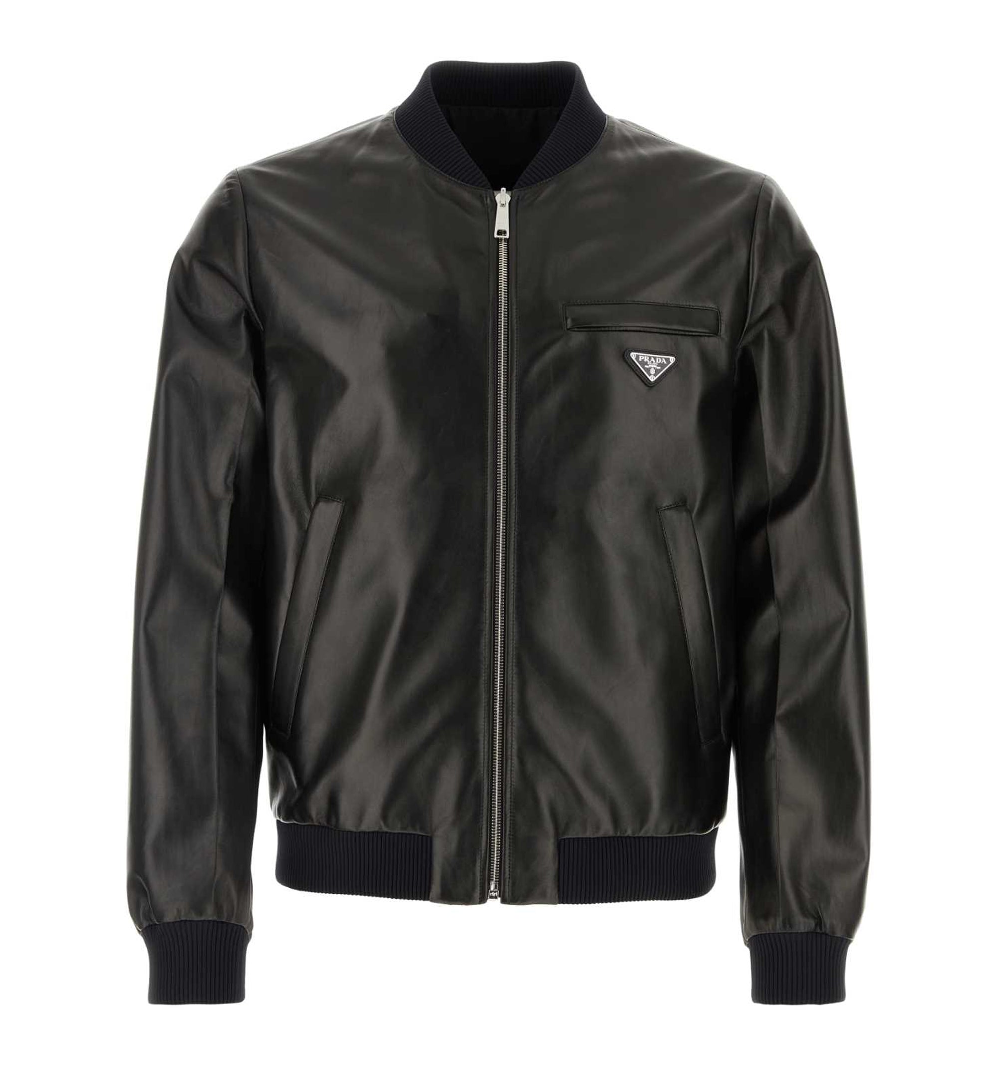 Nappa Leather Bomber Jacket