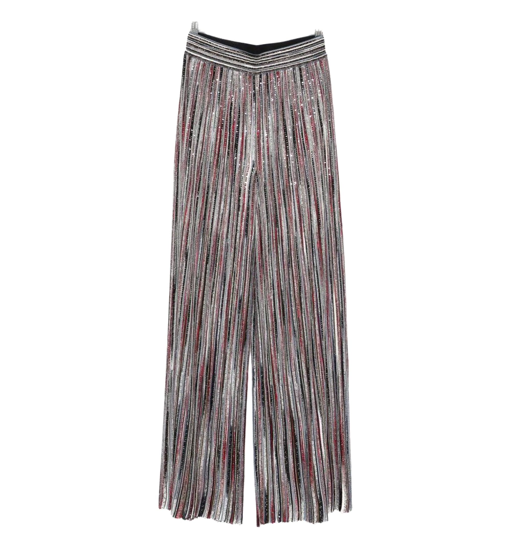 Striped Wide-Leg Trousers