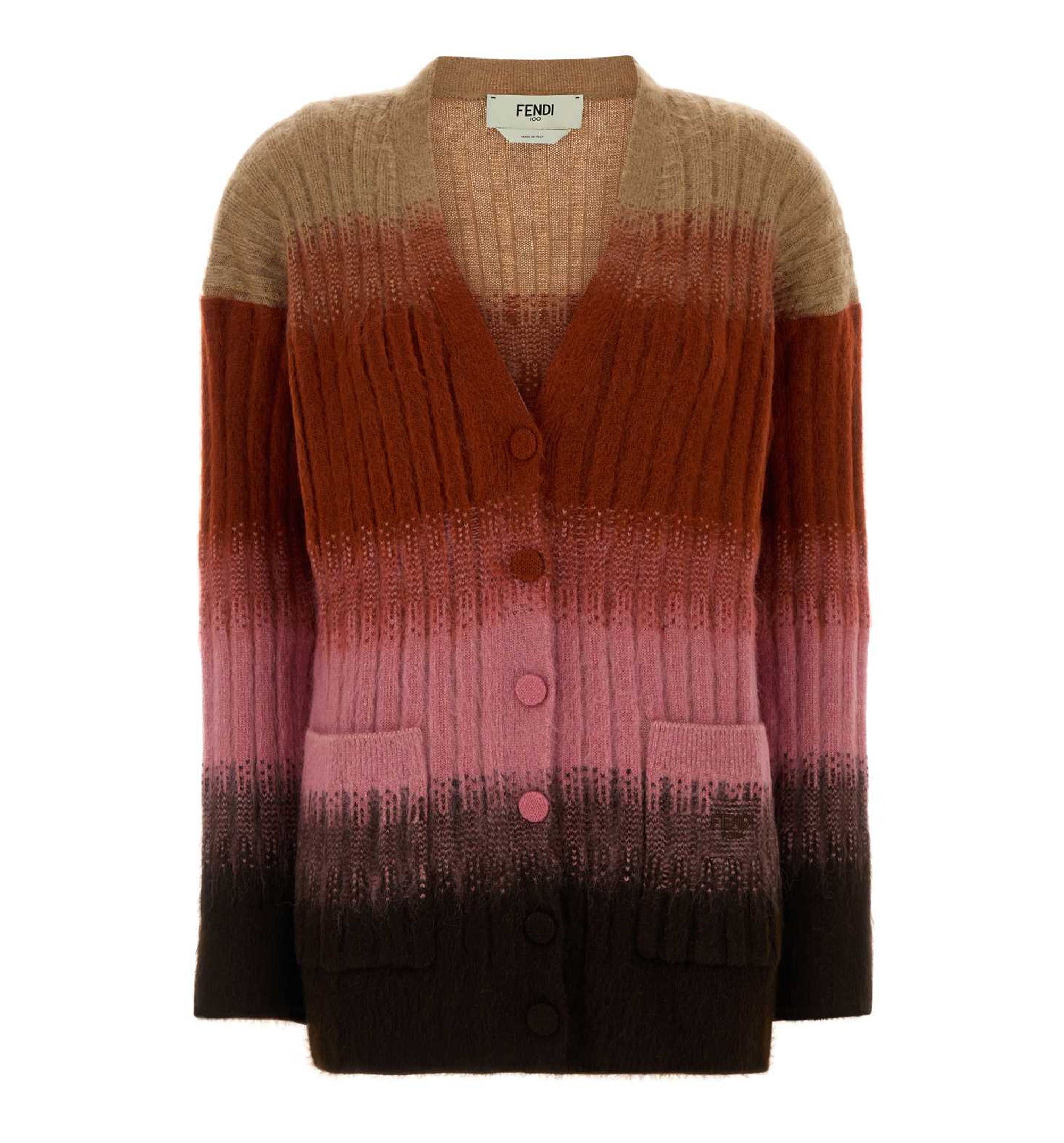 Multicolour Mohair And Wool Cardigan