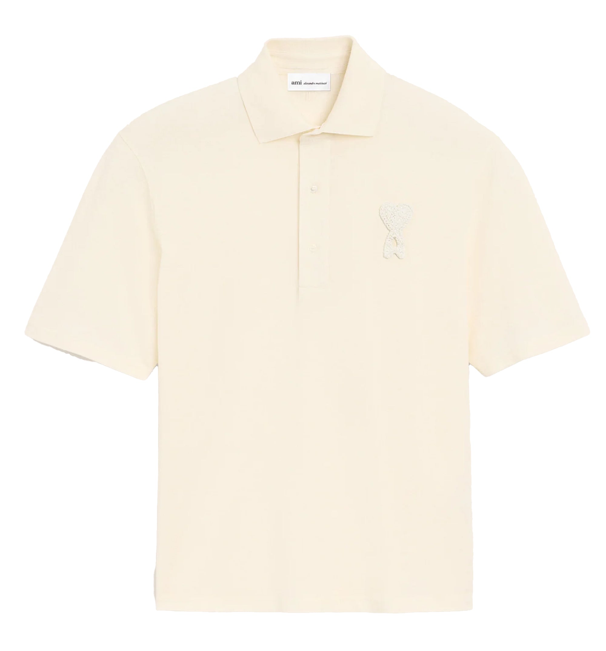 Cotton Ami De Coeur Knitted Patch Polo