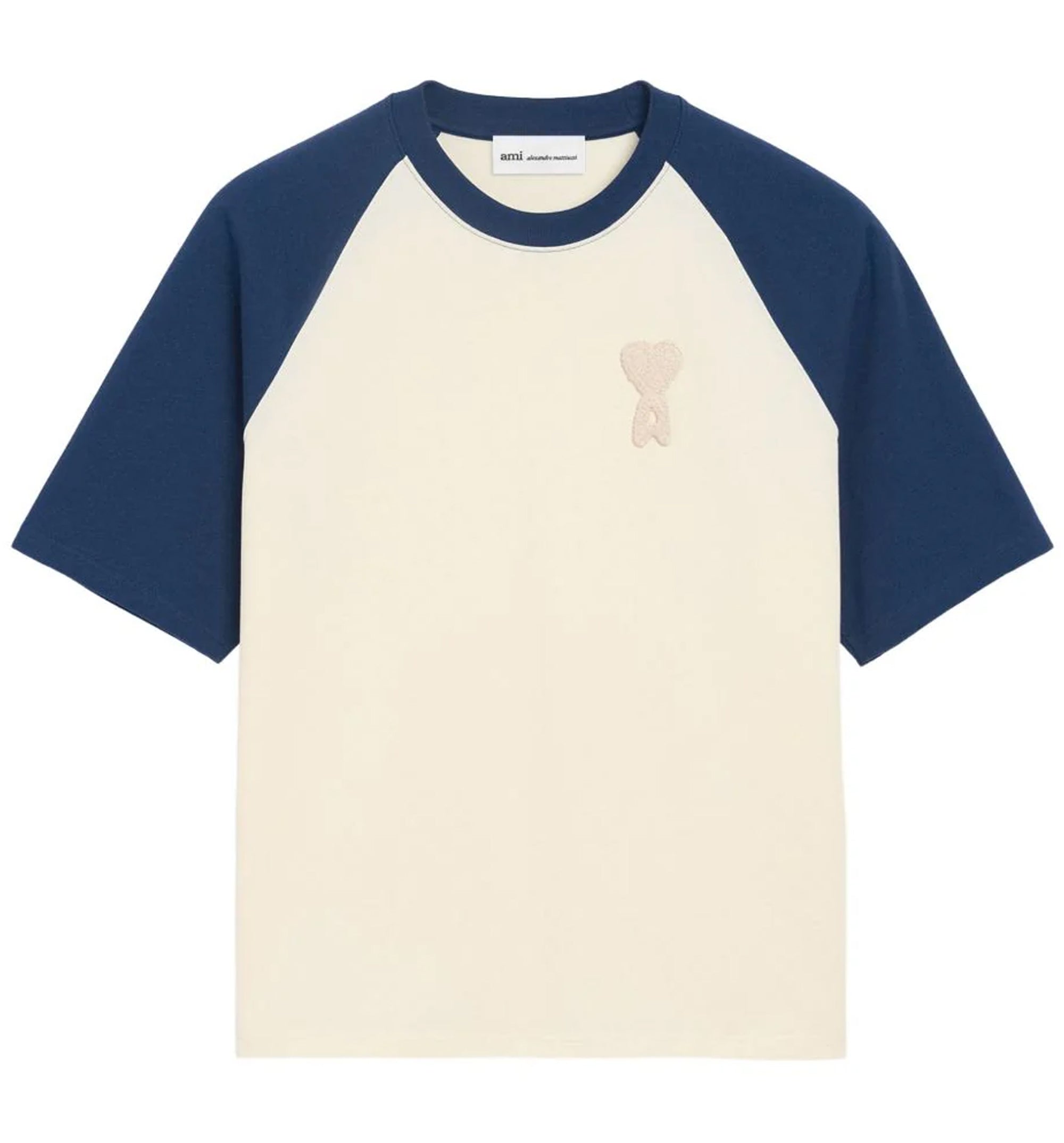 Cotton Ami De Coeur Knitted Patch T-shirt