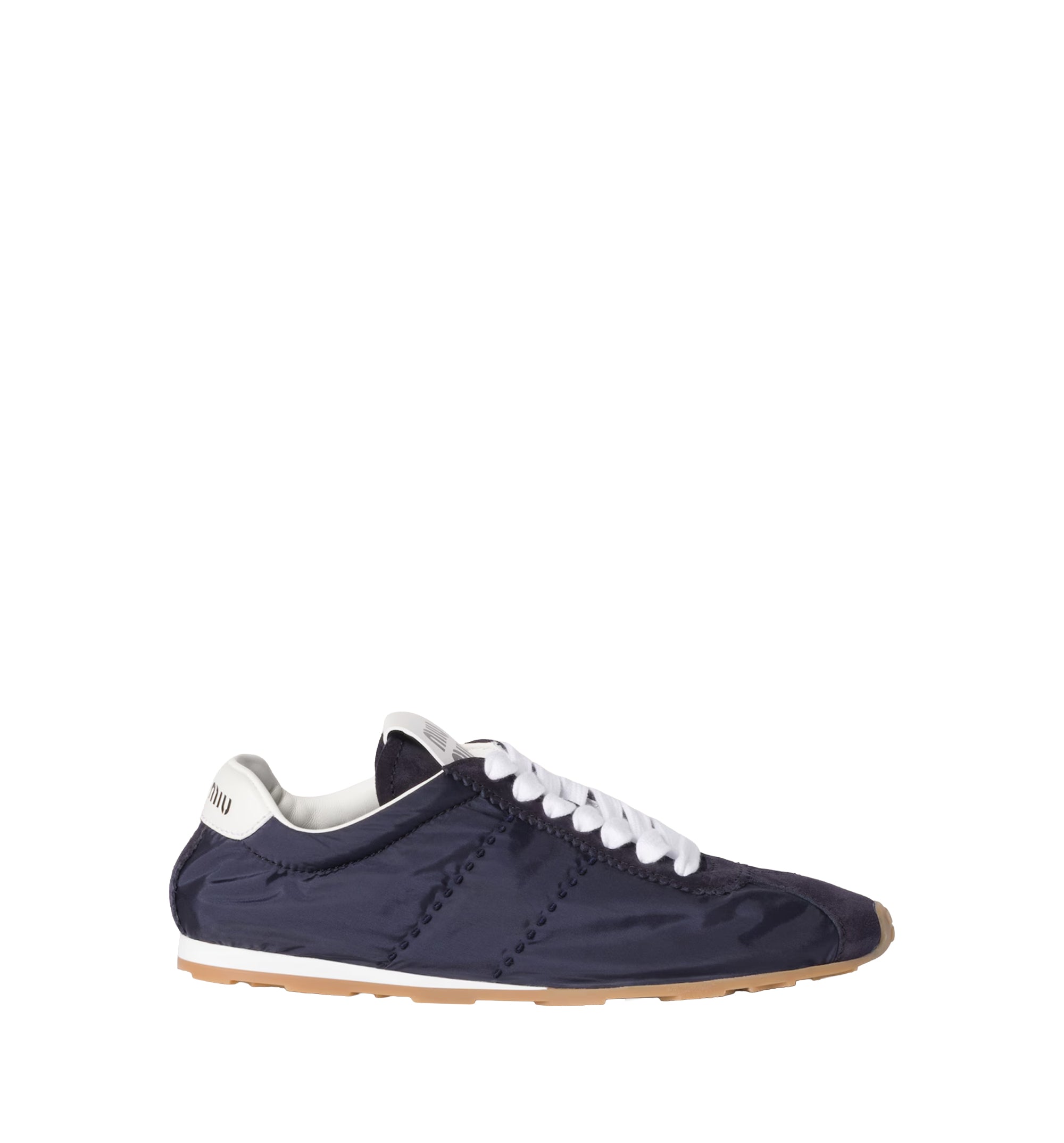 Plume Technical Fabric And Suede Sneakers