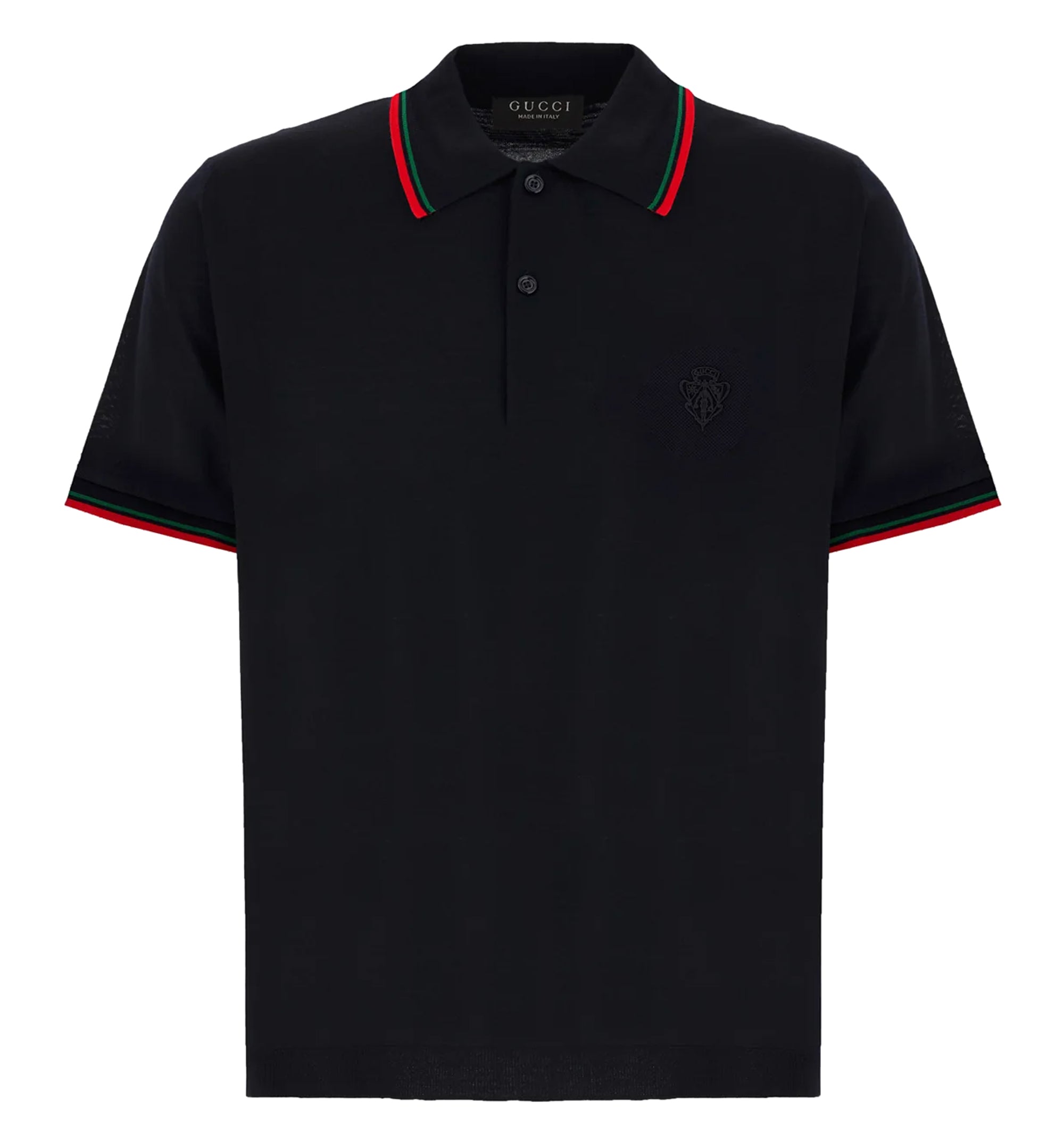 Cotton piquet polo shirt with embroidery