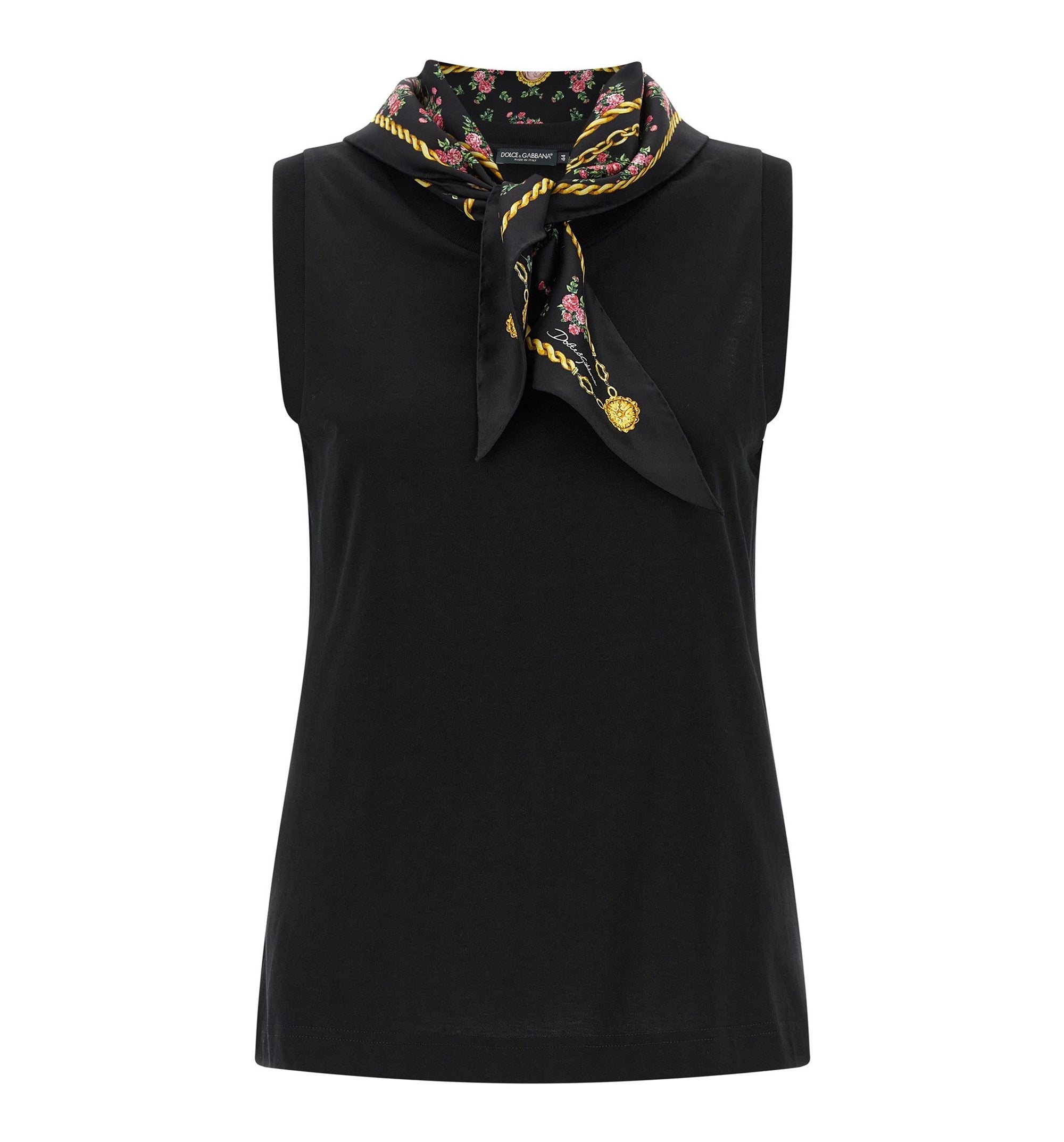 Jersey T-Shirt With Scarf