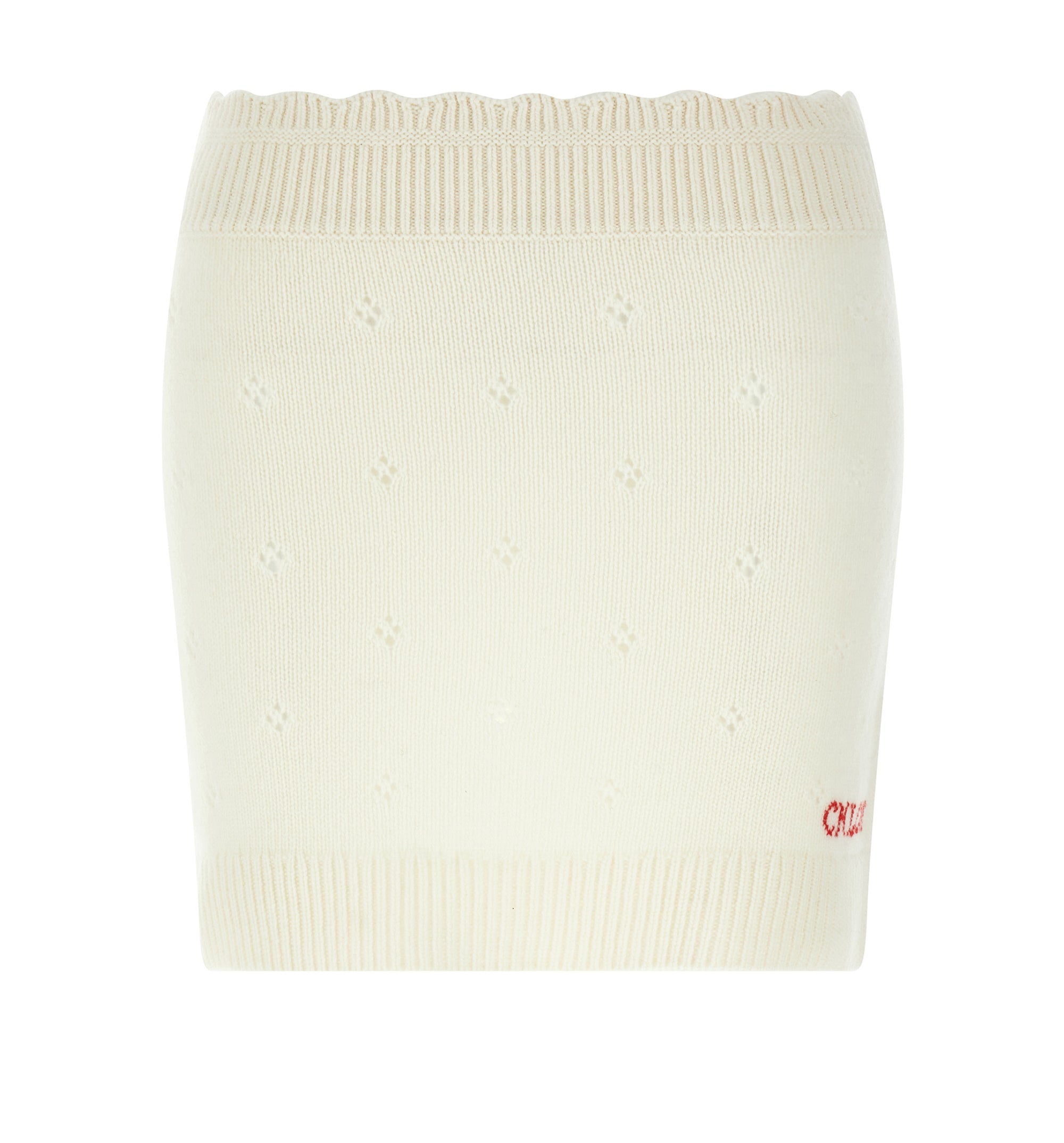 Fitted Mini Skirt in a Wool & Cashmere Knit