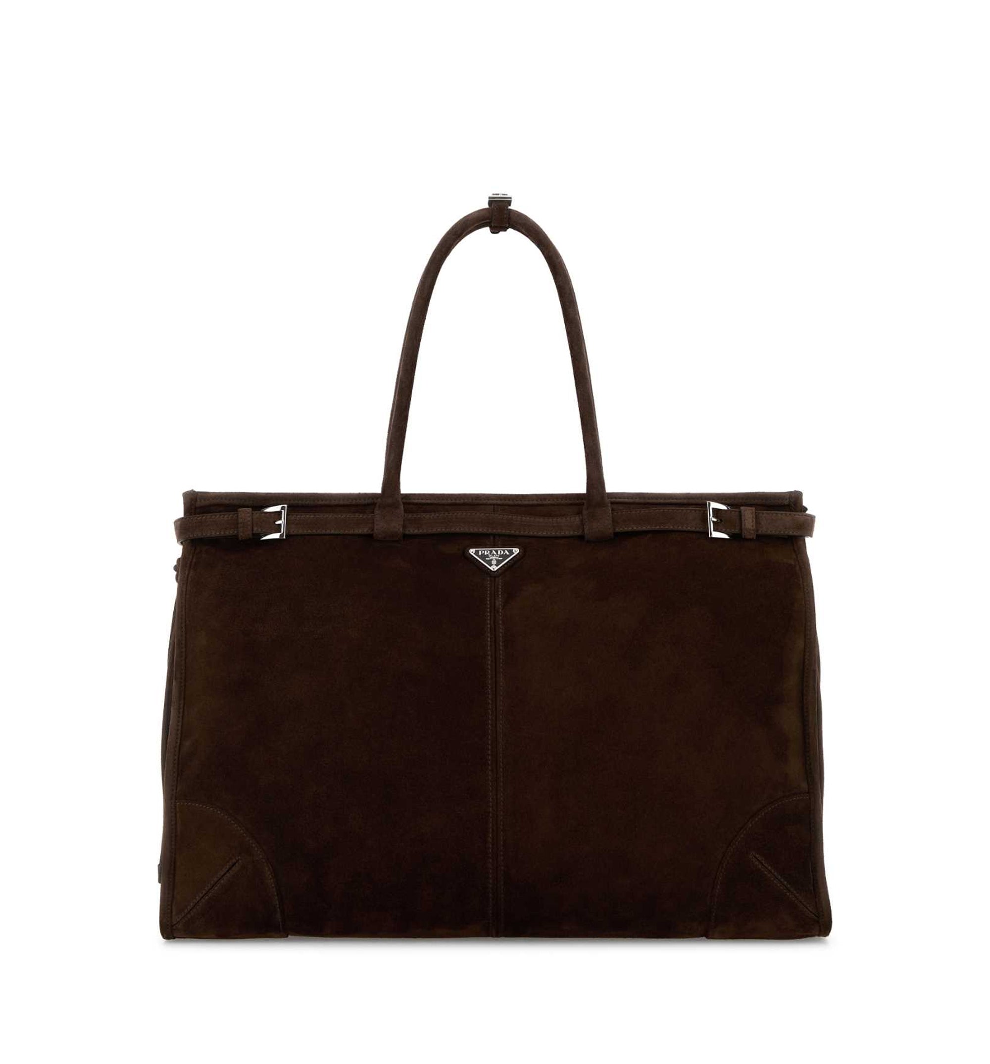 Prada Bonnie Suede Tote Bag