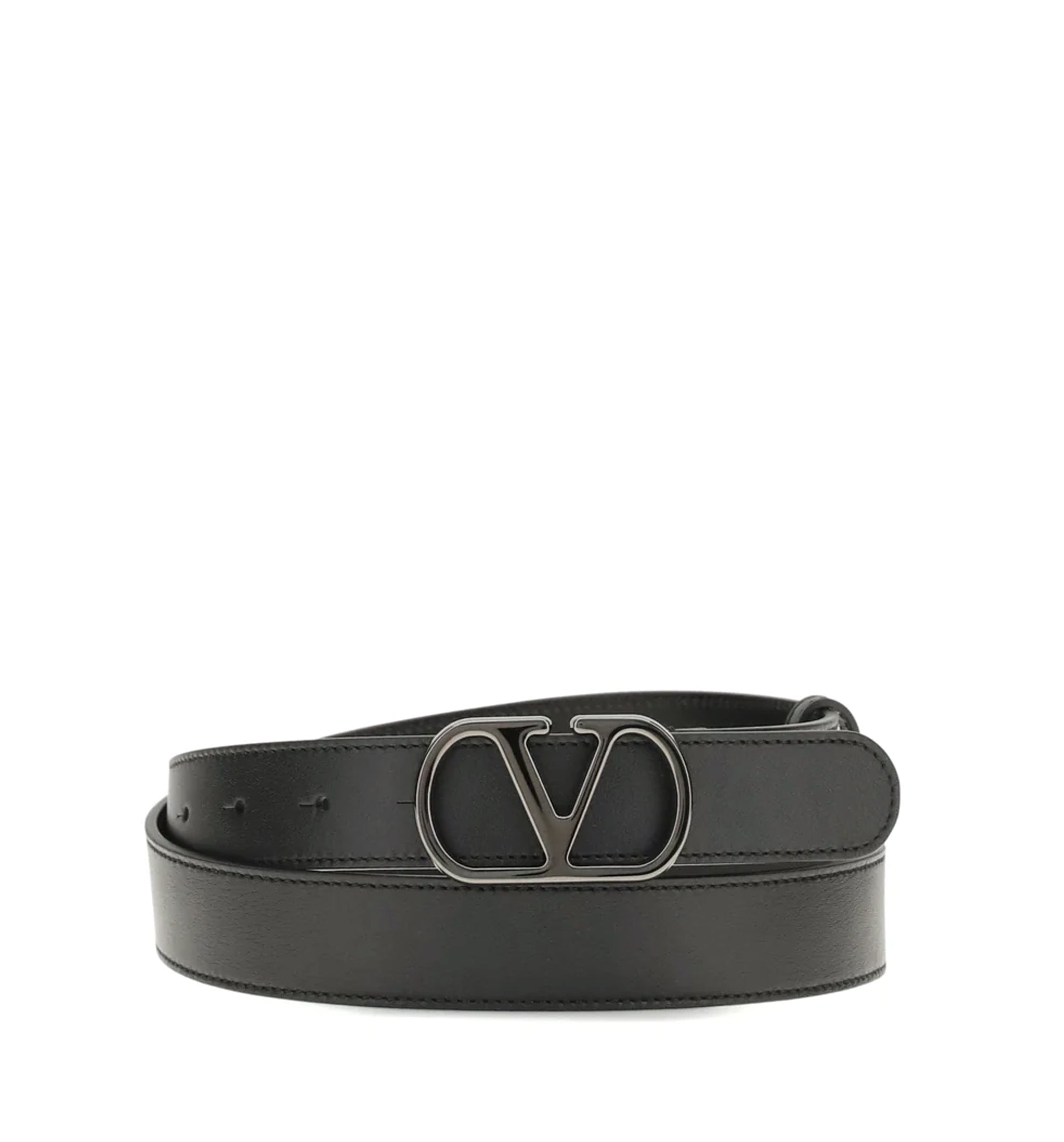 VLogo Signature Leather Belt