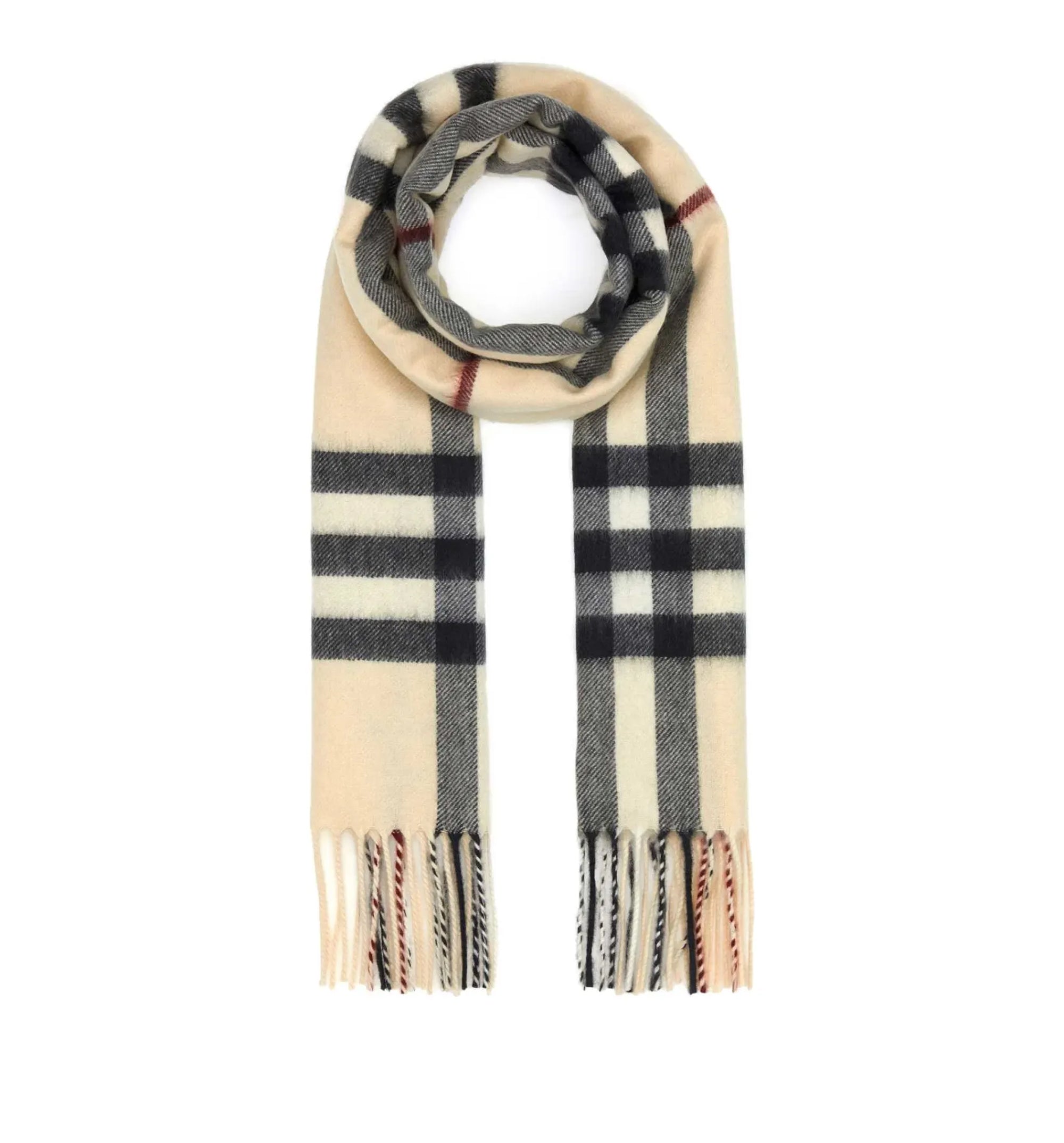 Check Cashmere Scarf