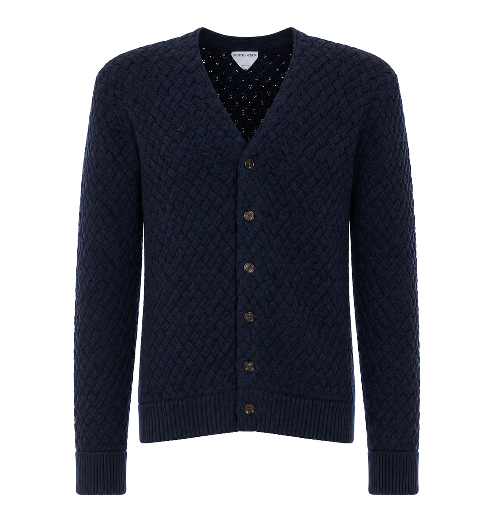 Intrecciato Wool Cardigan
