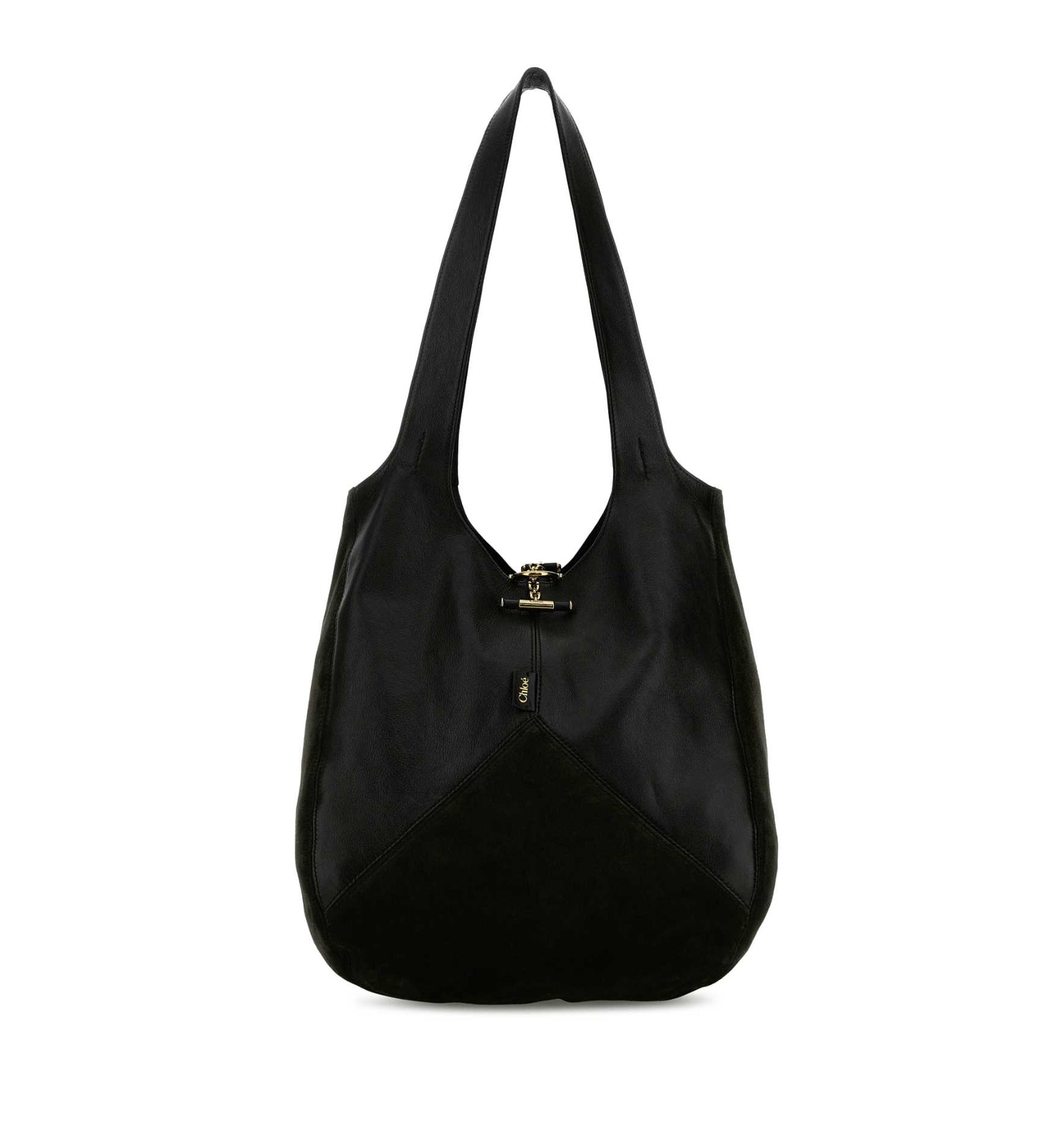 Chloé Balloon Bag In Grained & Suede Leather