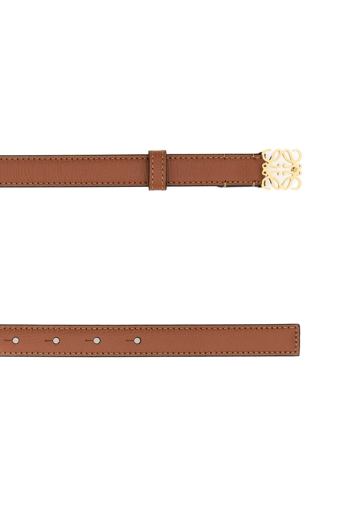 Anagram Belt In Pebble Grain Calfskin