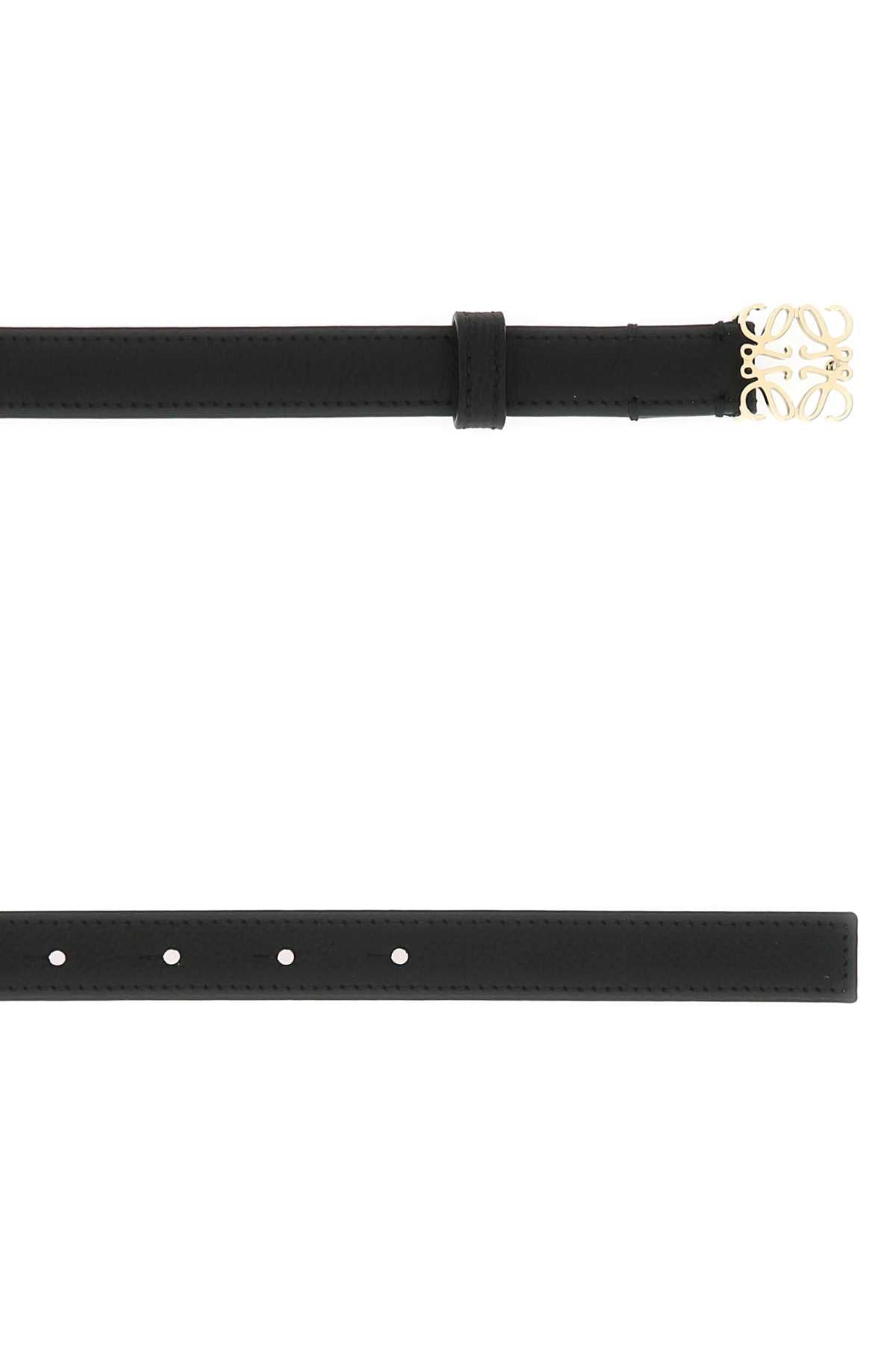 Anagram Belt In Pebble Grain Calfskin