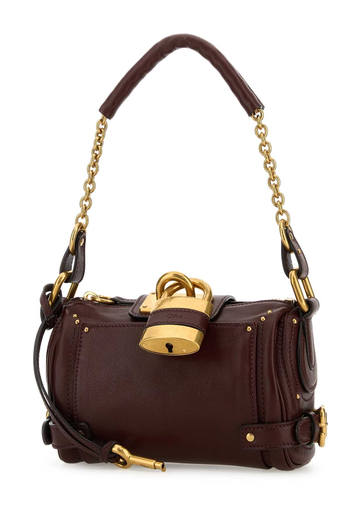 Small Paddington Chain Bag In Grained Leather