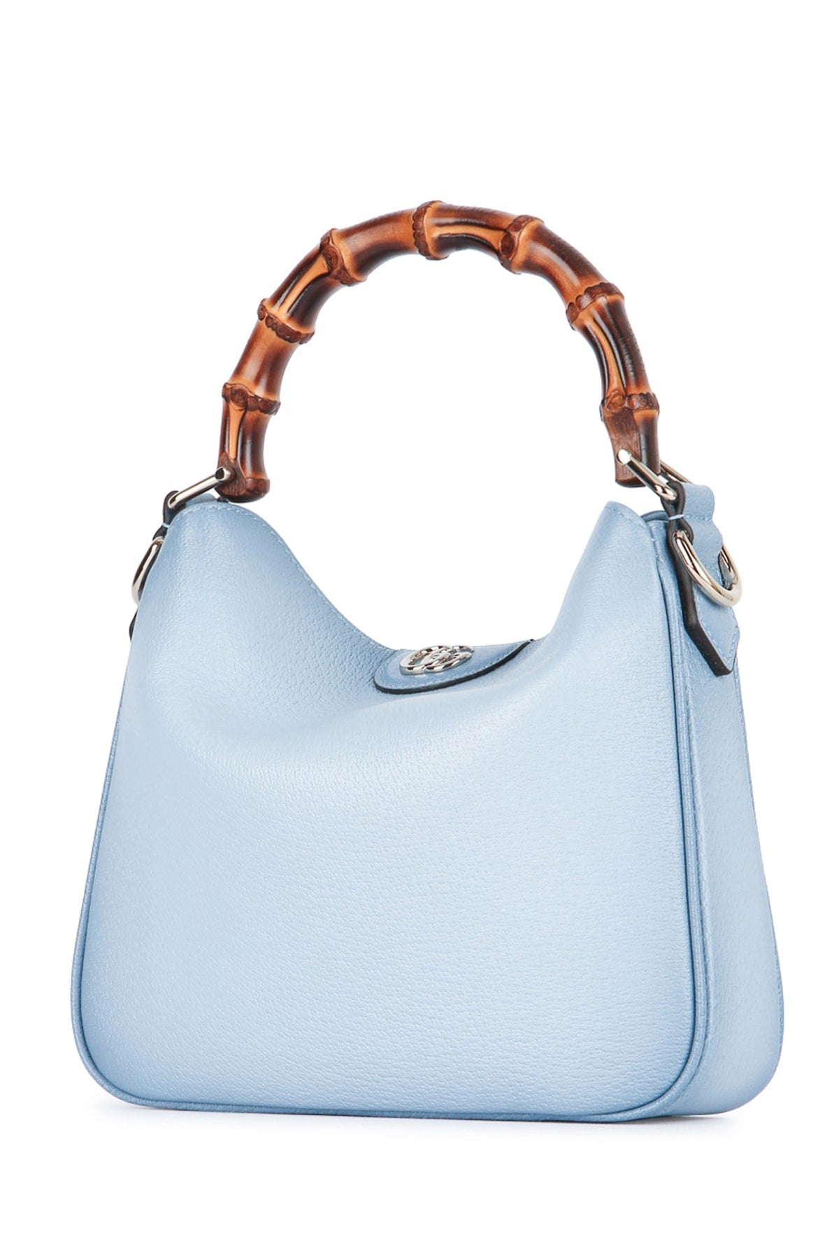 Leather Diana Medium Top Handle Bag