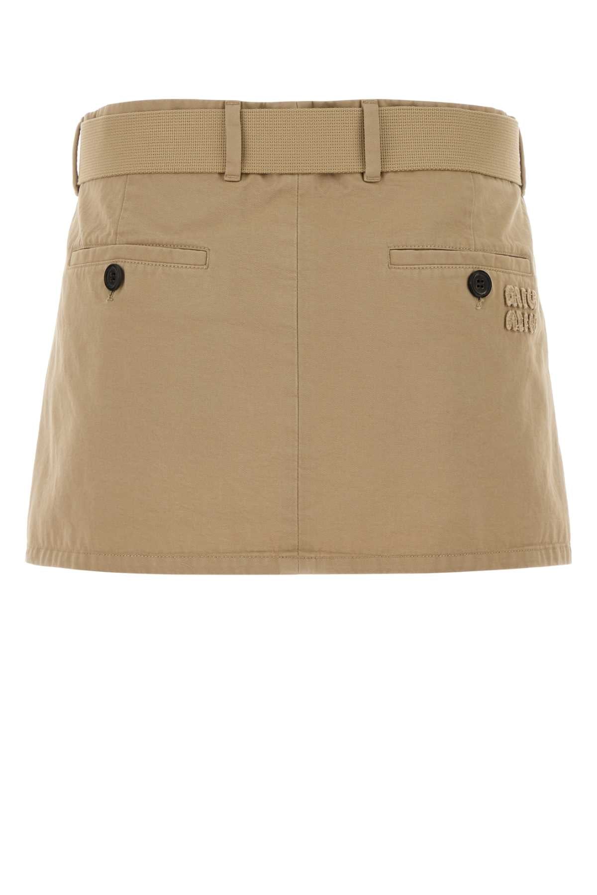 Gabardine Mini Skirt