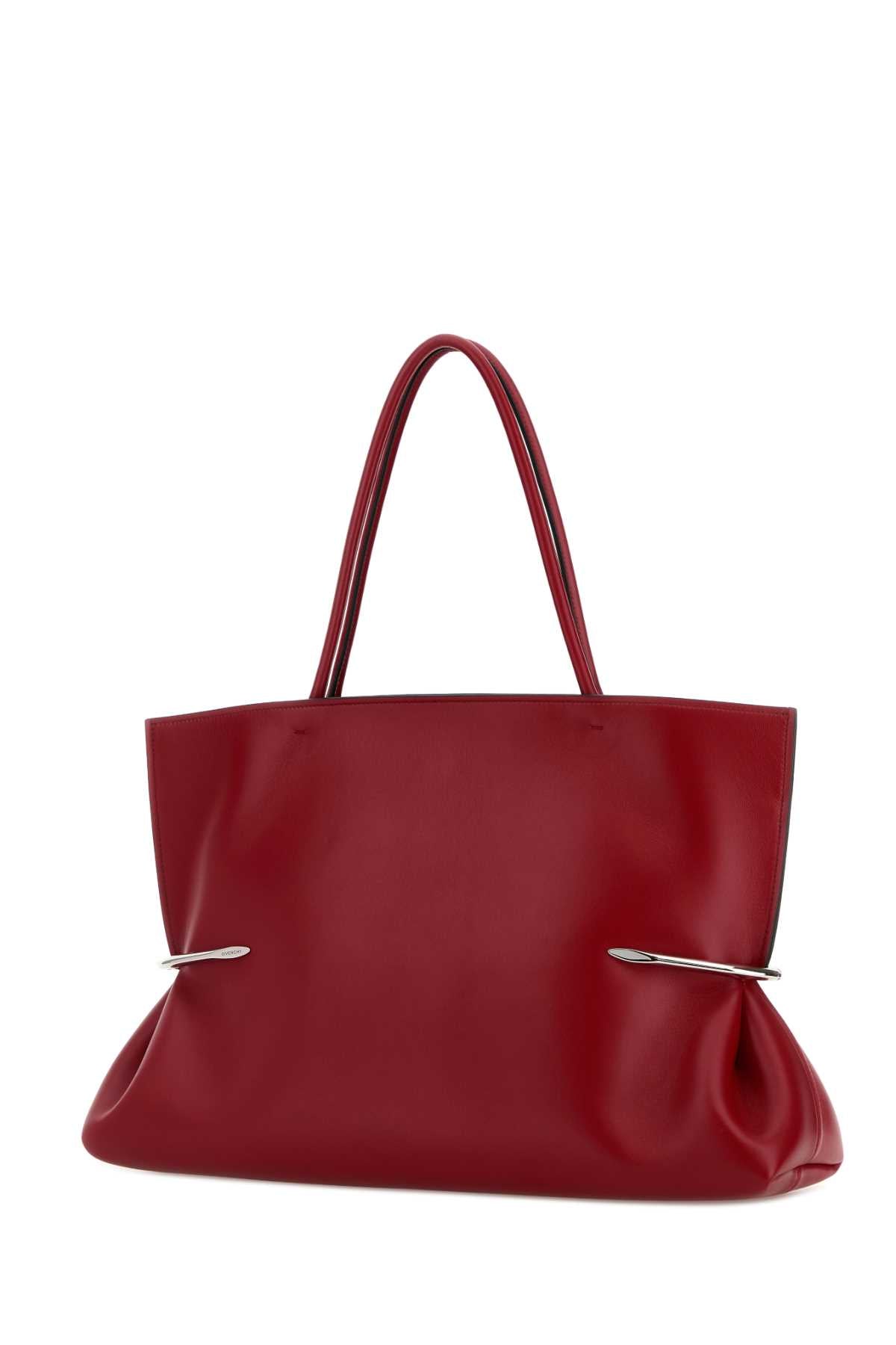 Pinch Squeezed Horizontal Tote Bag in Nappa Leather