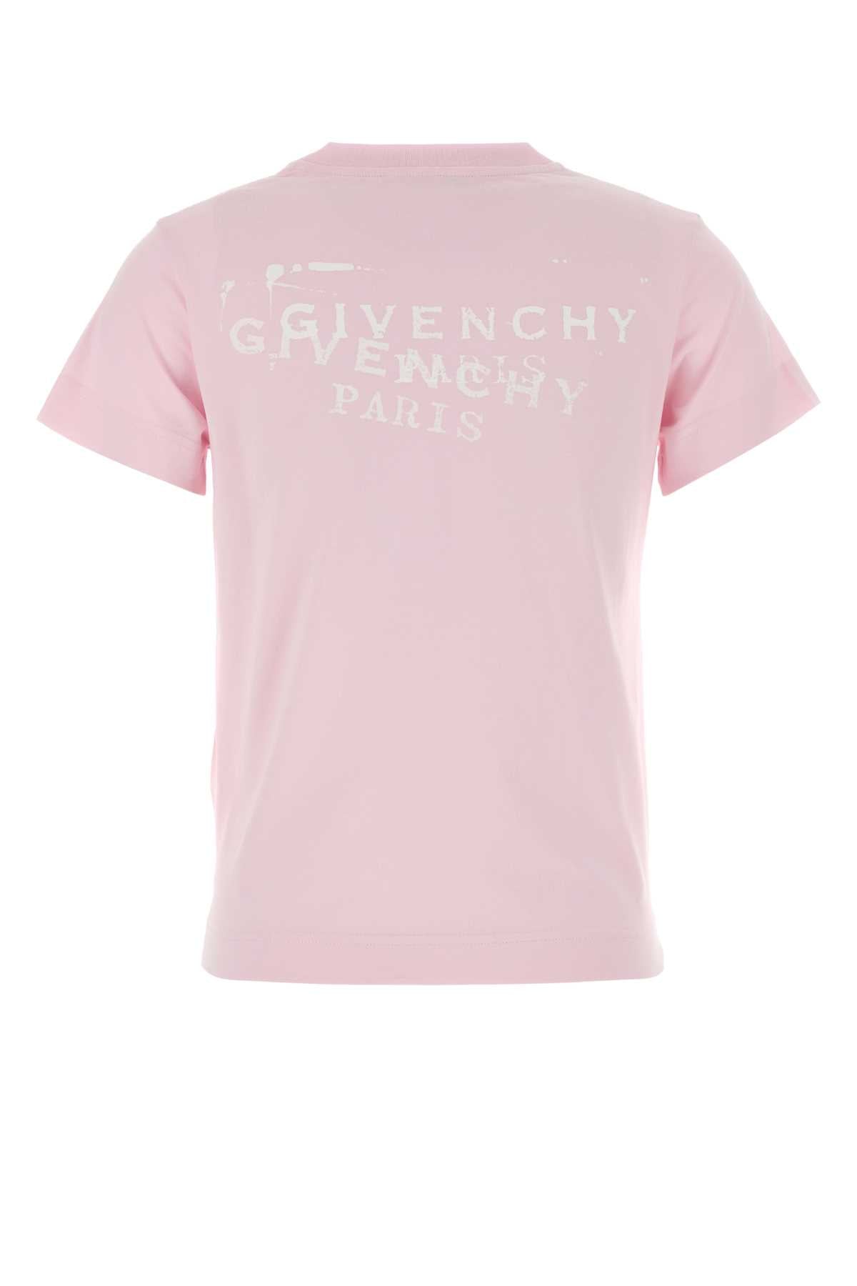 T-Shirt in Cotton With Givenchy Stamp Print