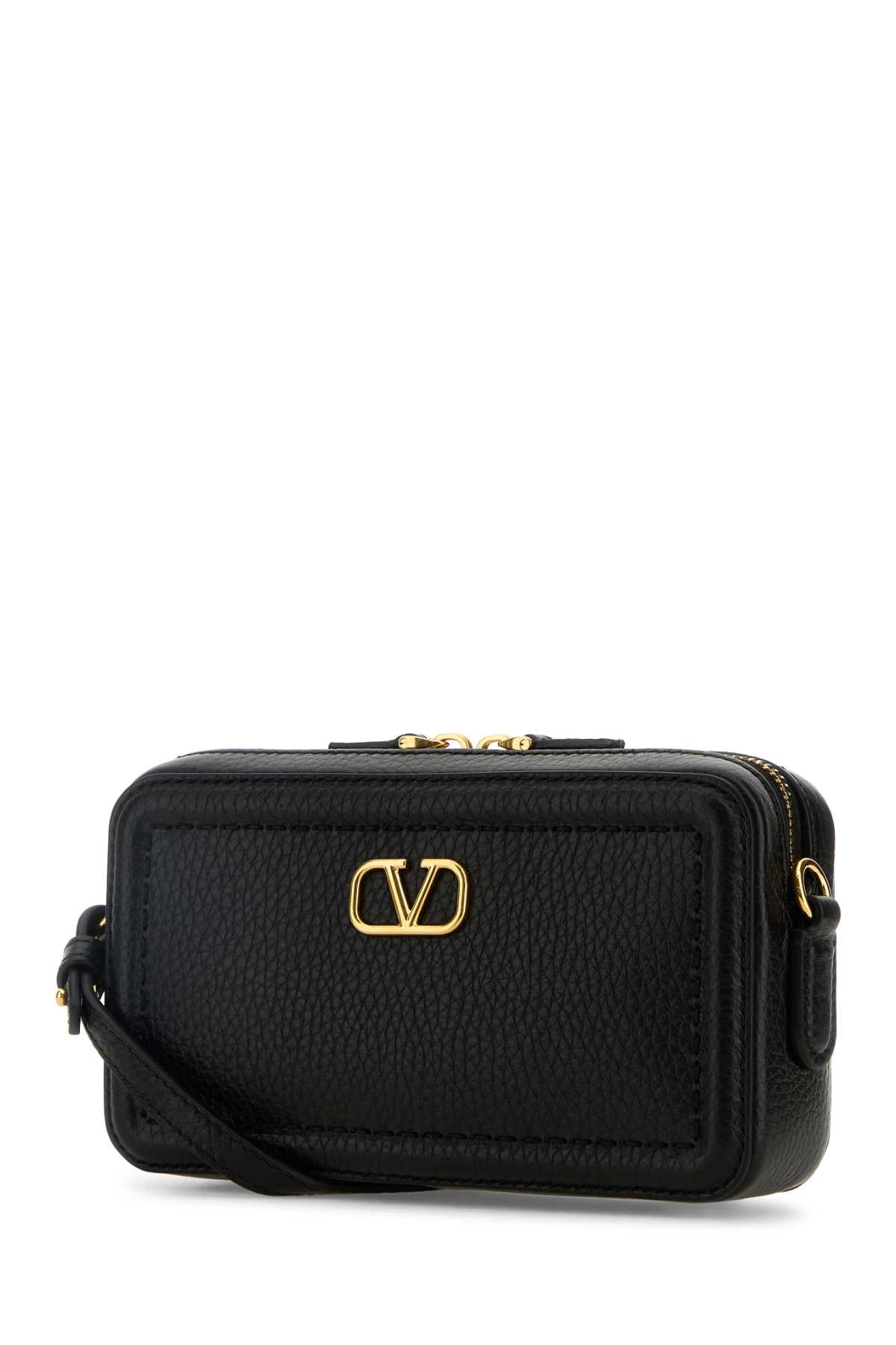 VLogo Leather Crossbody Bag