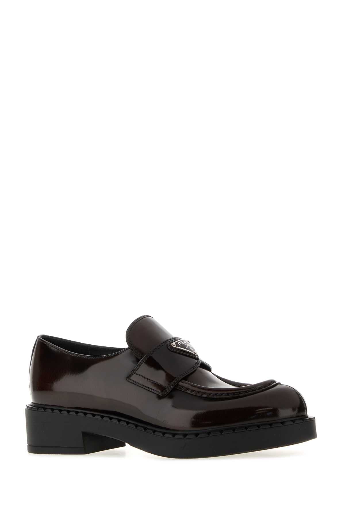 Chocolate Brushed Leather Loafers