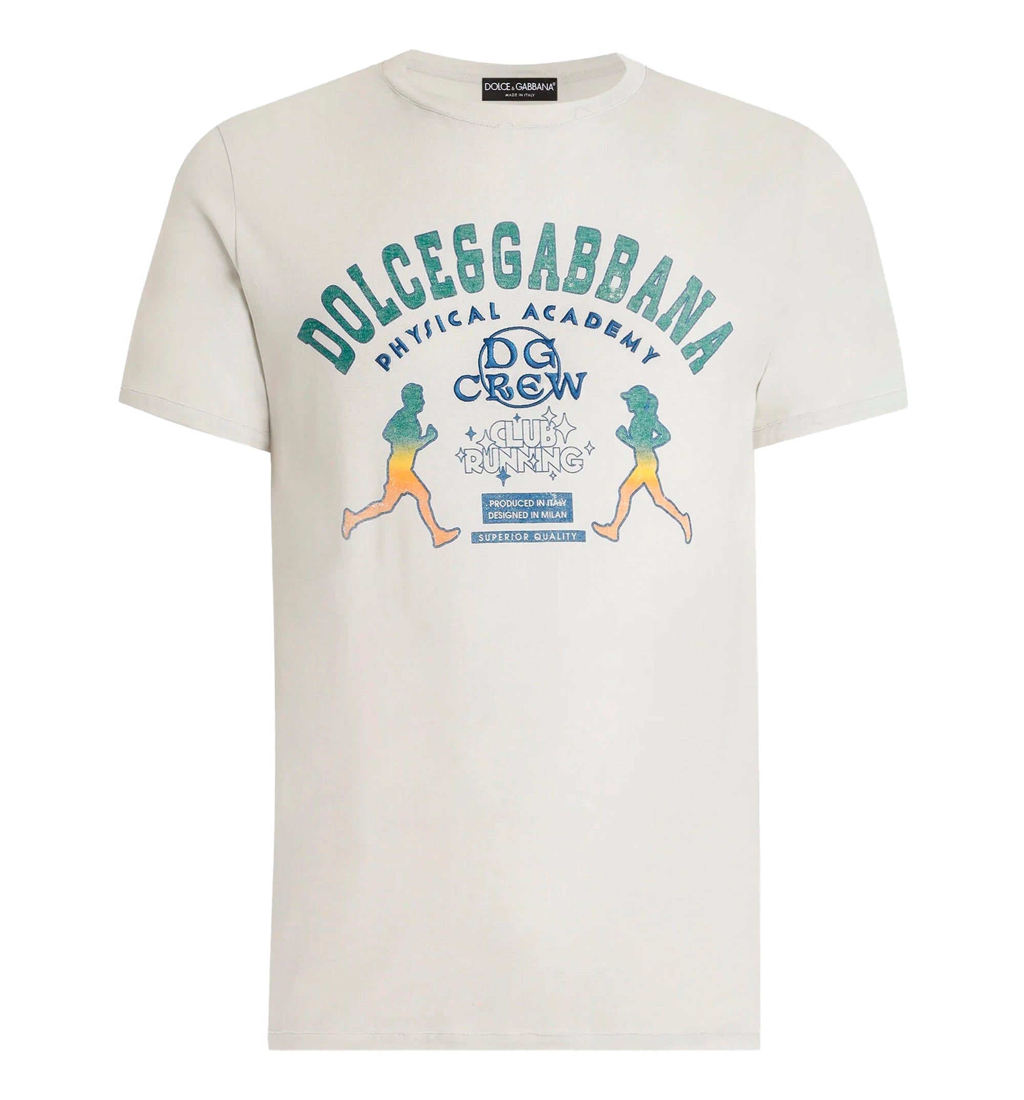 Cotton t-shirt with print and embroidery