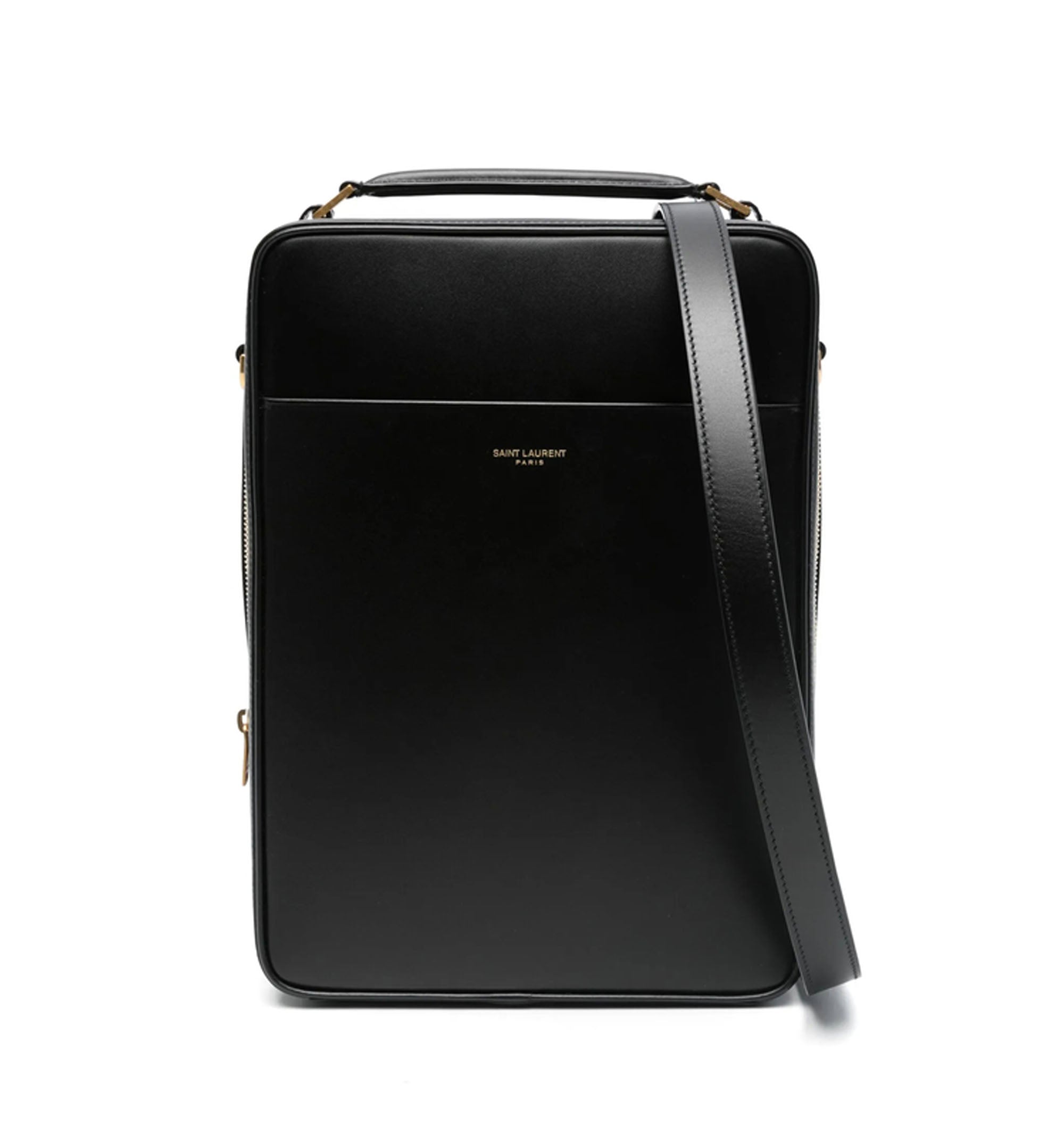 Laurent Leather Messenger Bag